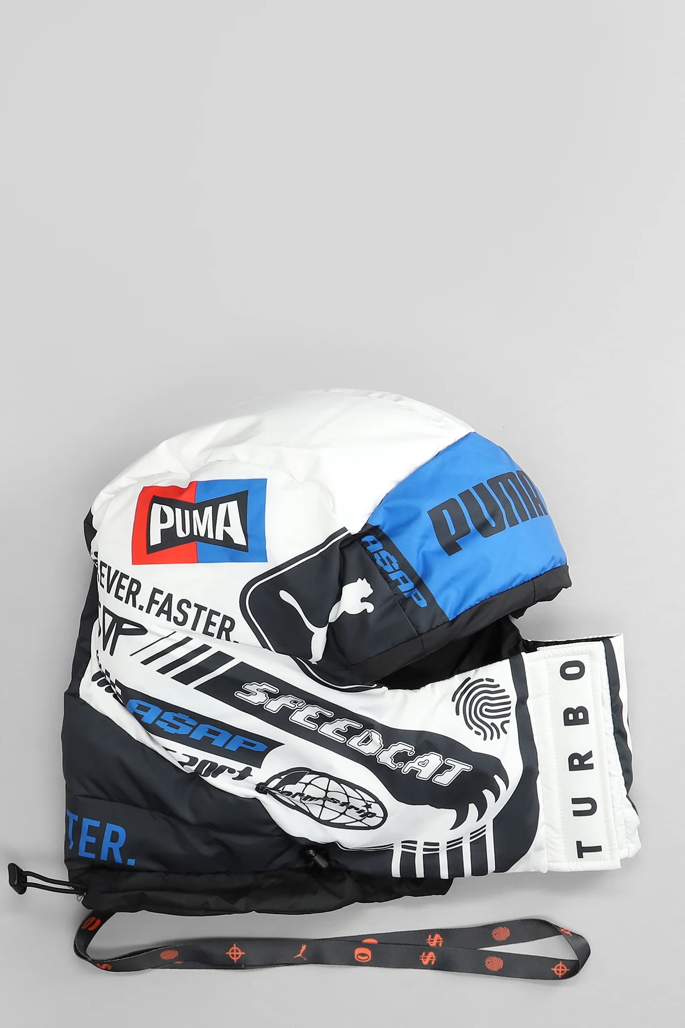 Padded Balaclava Alp Hats in white polyester - Image 2