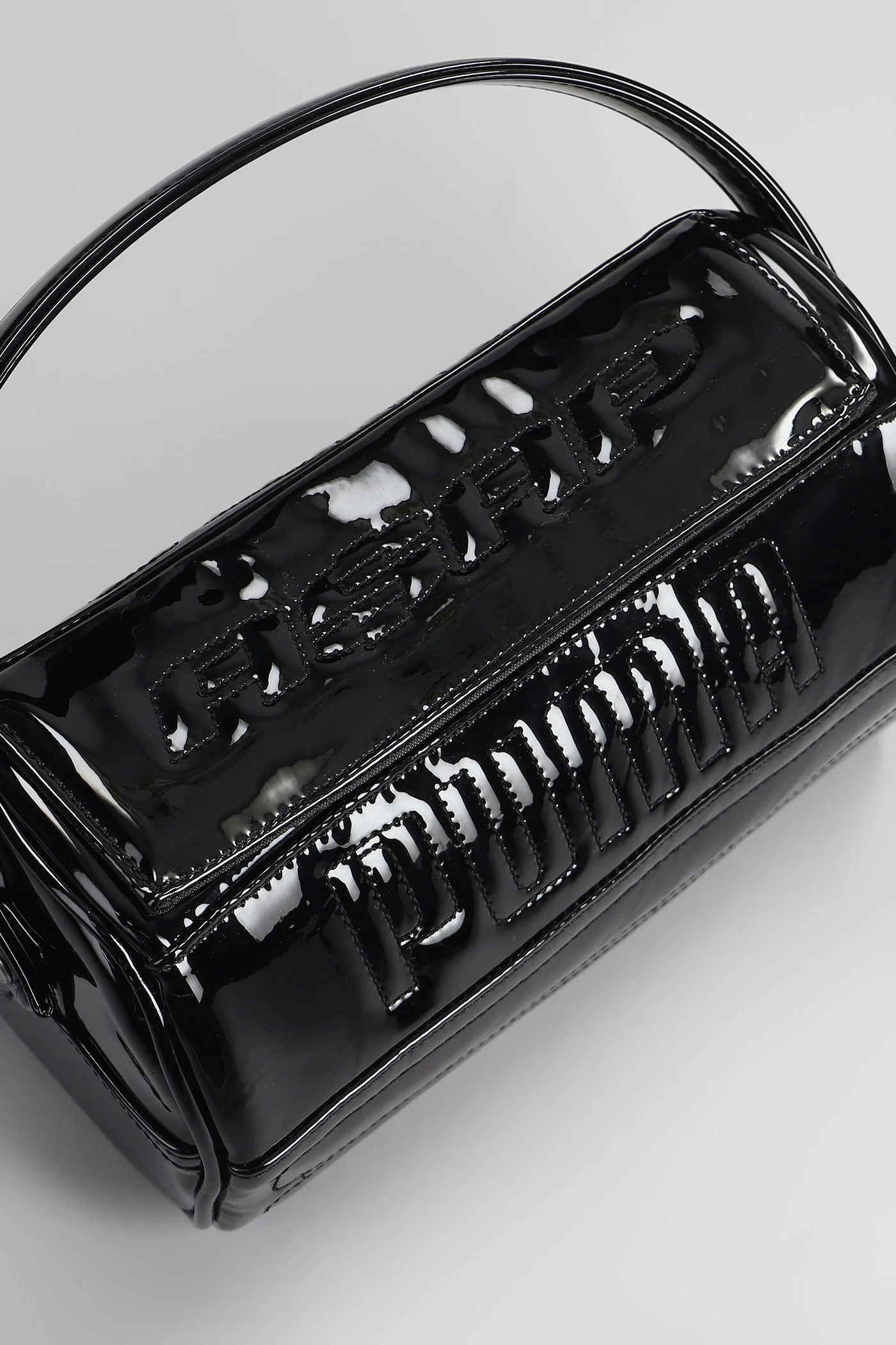 Rocky Mini Tool Hand bag in black PVC - Image 4
