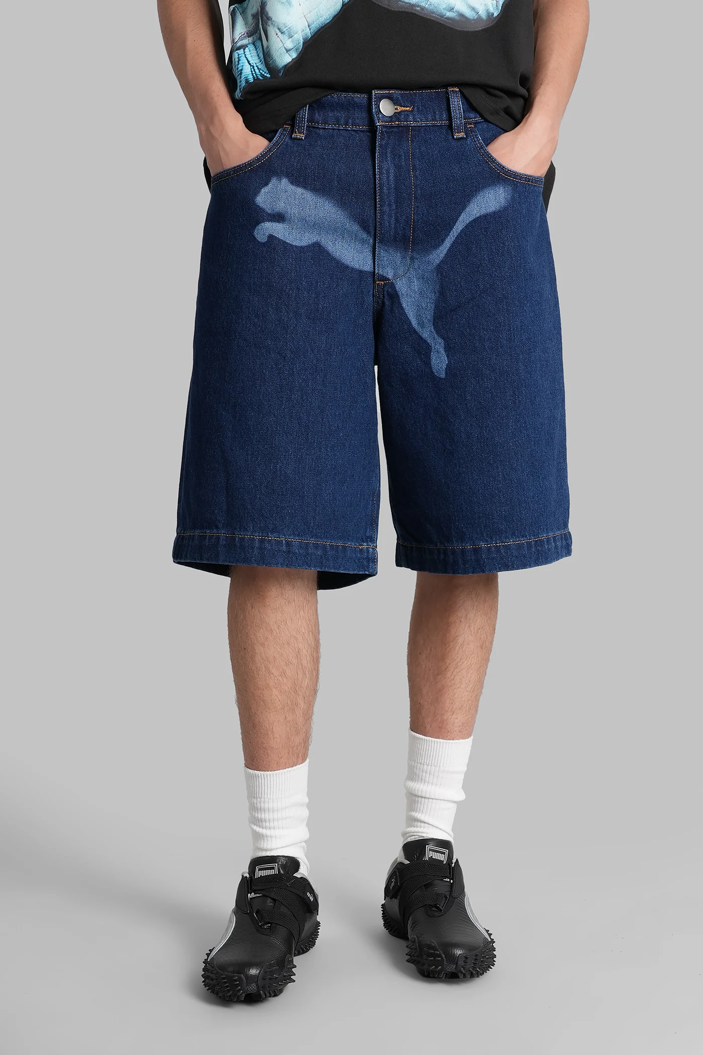 Rocky Shorts in blue denim