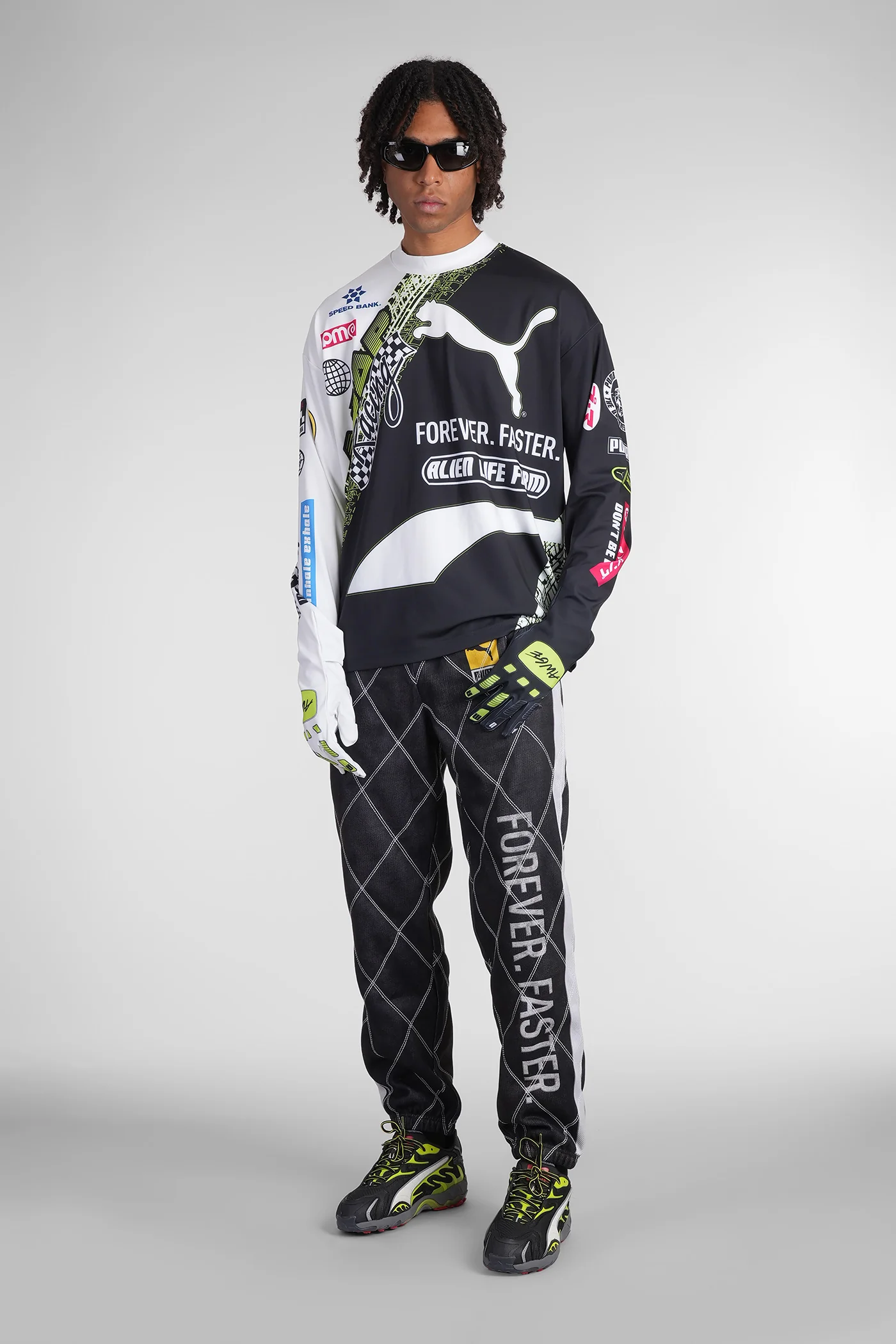 Tire Glove LS T-Shirt in white cotton - Image 2