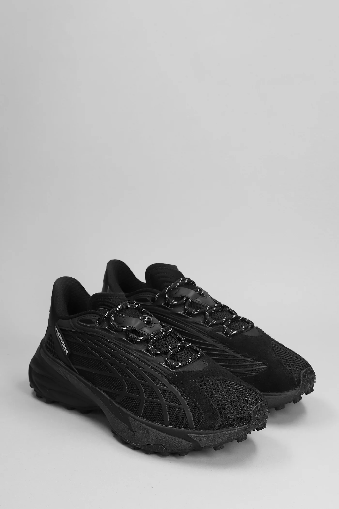Spirex Pleasures Sneakers in black Suede and fabric - Image 2