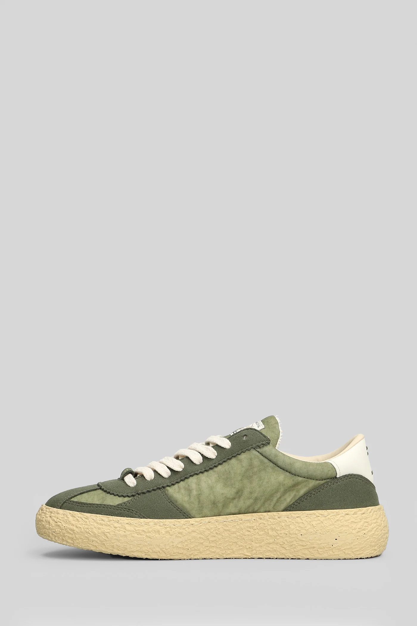 1.01 Vintage Sneakers in green Suede and fabric - Image 3