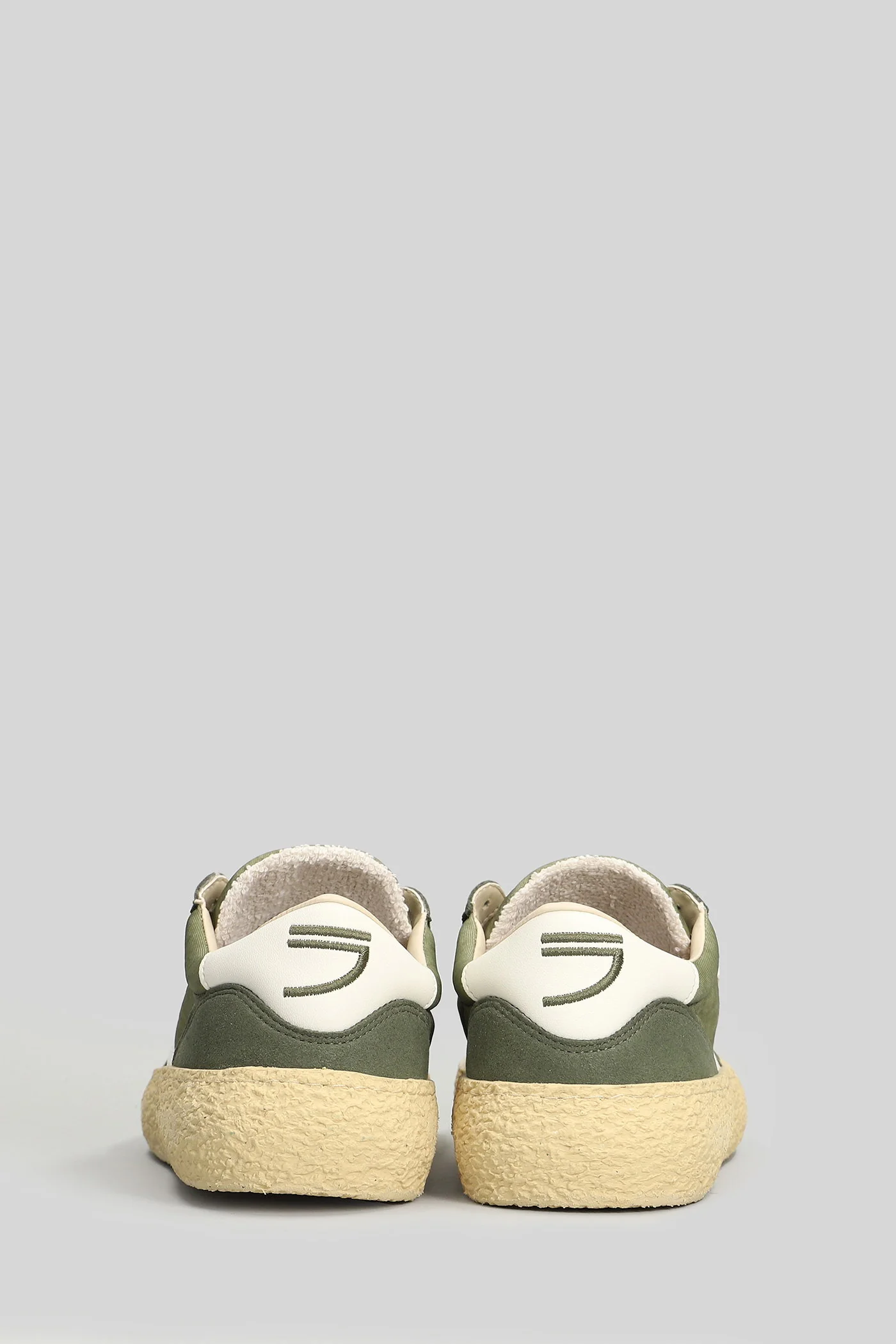 1.01 Vintage Sneakers in green Suede and fabric - Image 4