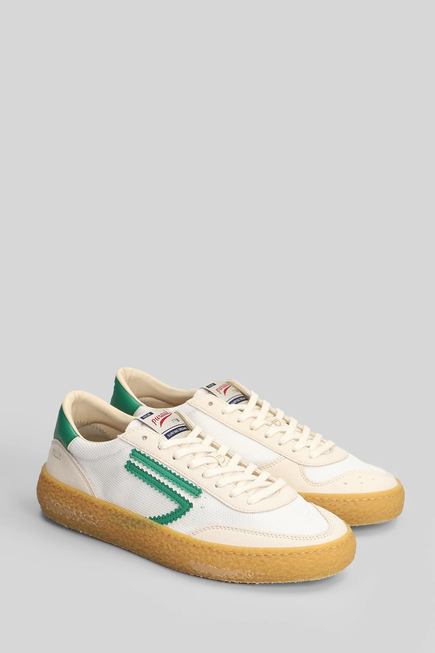 4.05 Polly Sneakers in white Suede and fabric - Image 2