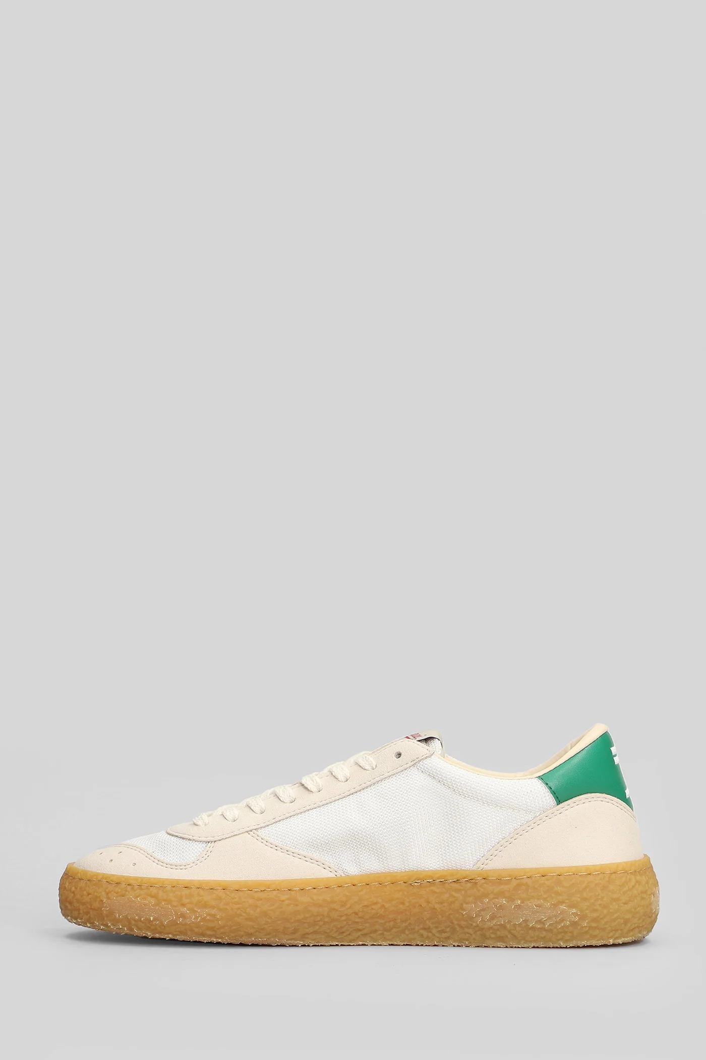 4.05 Polly Sneakers in white Suede and fabric - Image 3