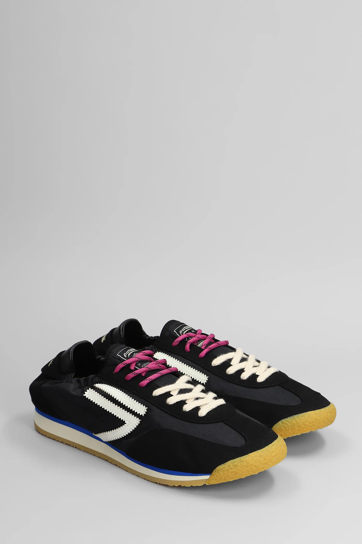Bagheera Sneakers in black Suede and fabric - Image 2