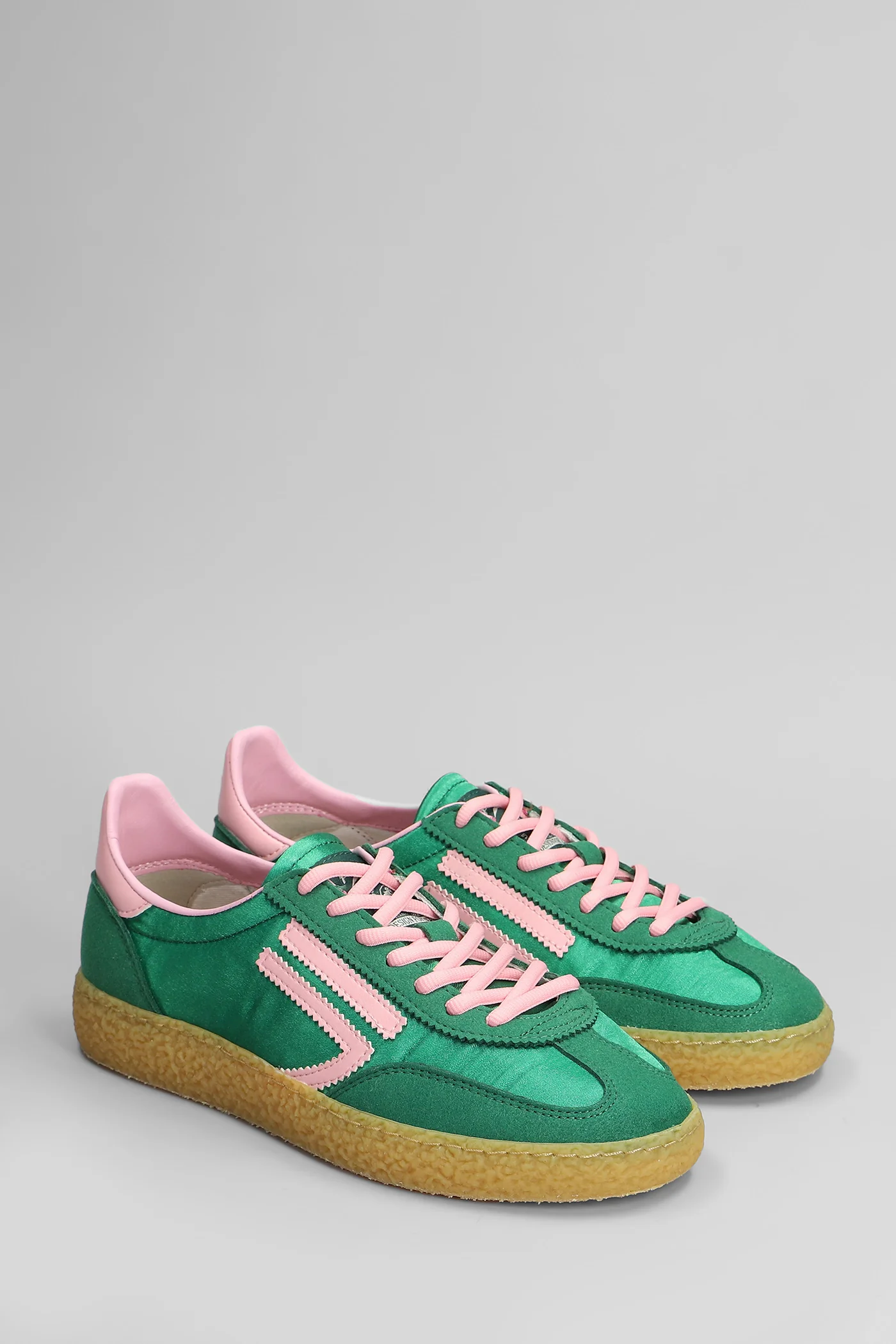 Eden Sneakers in green Suede and fabric - Image 2