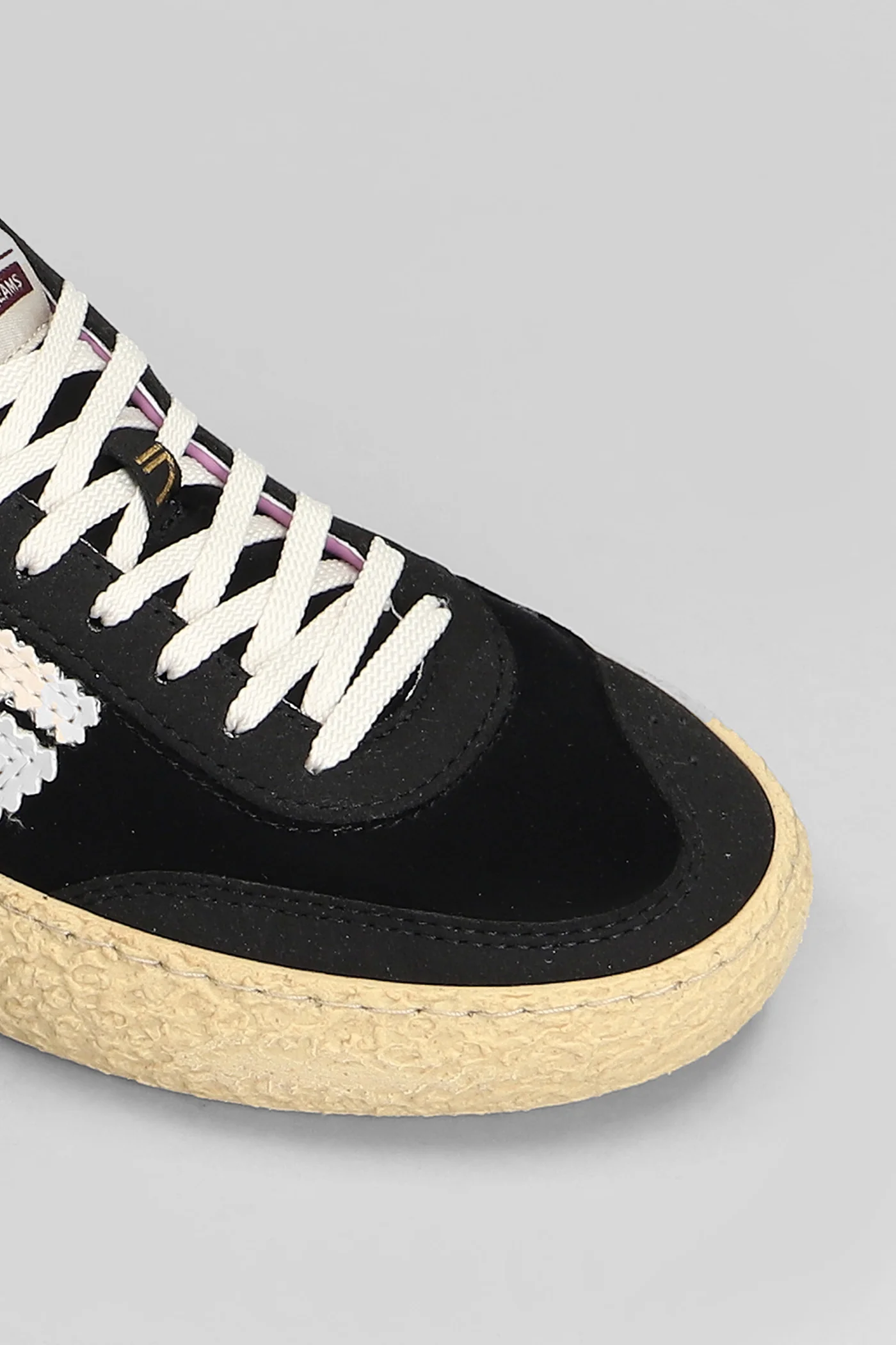Furry Sneakers in black nubuck - Image 5