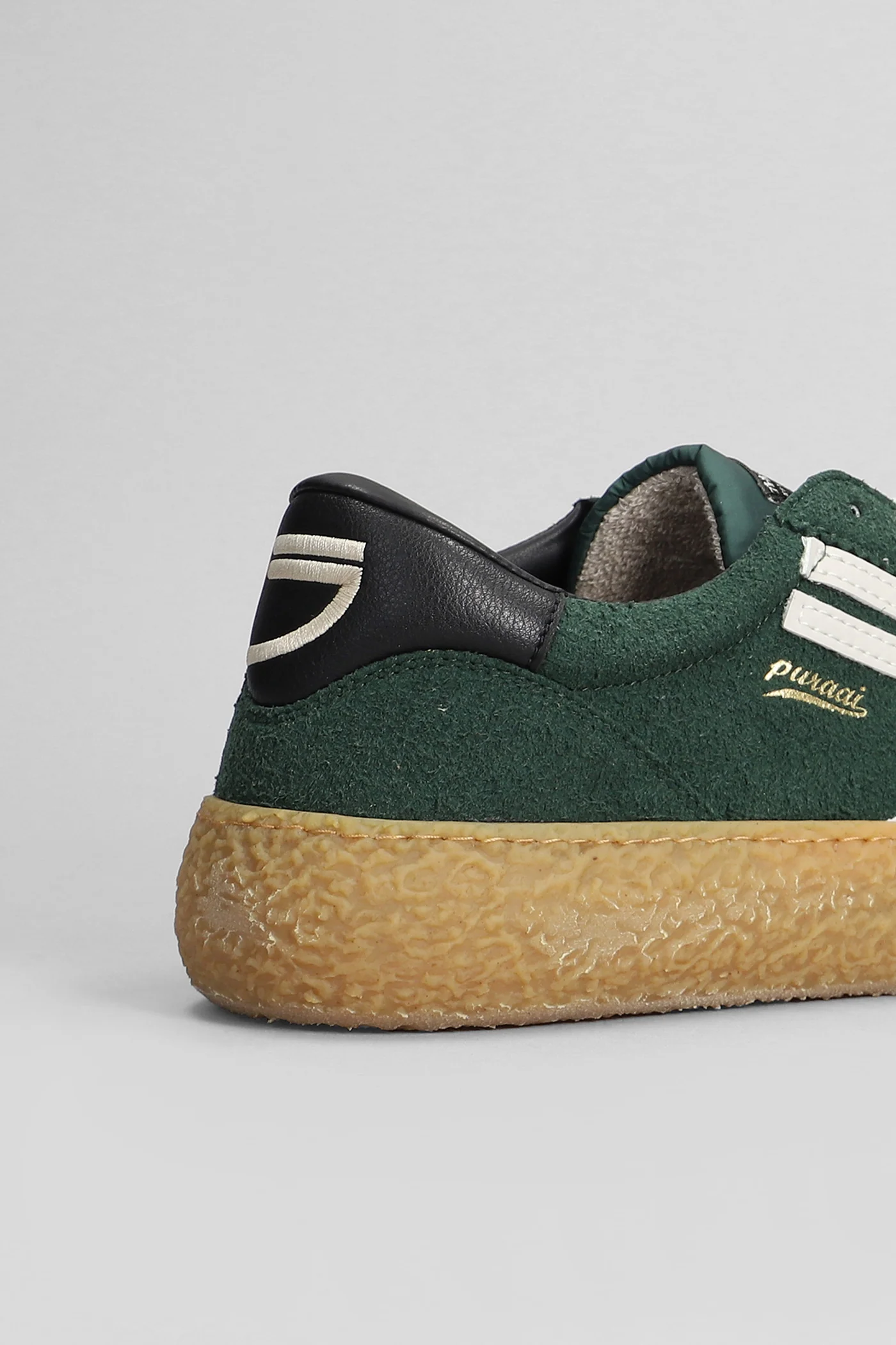 Sneakers in green suede - Image 2