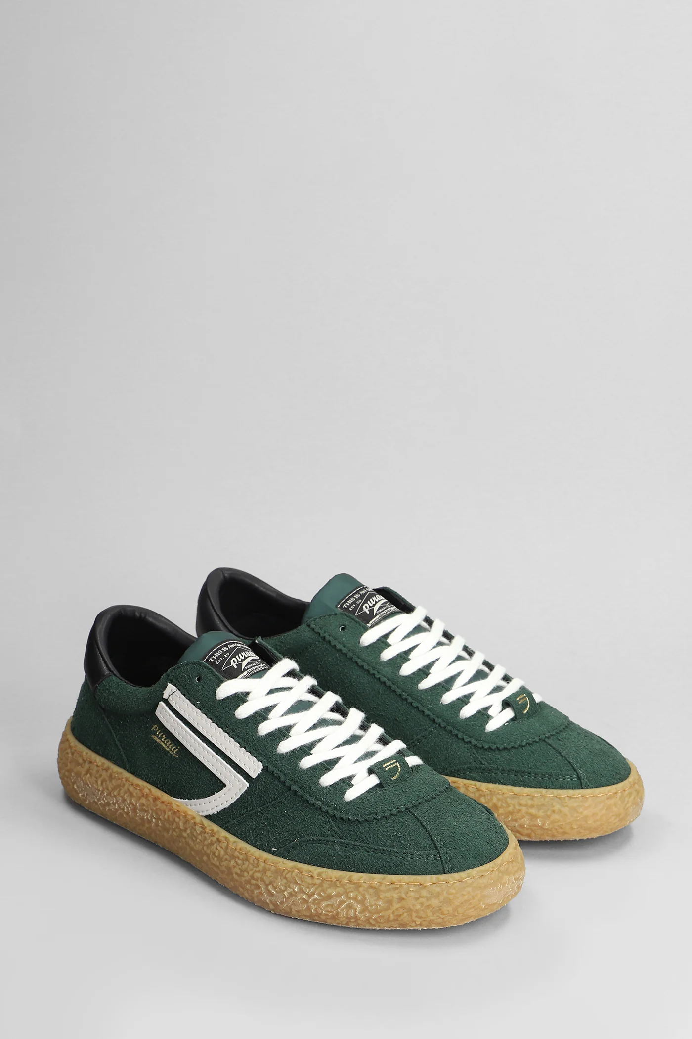 Sneakers in green suede - Image 5