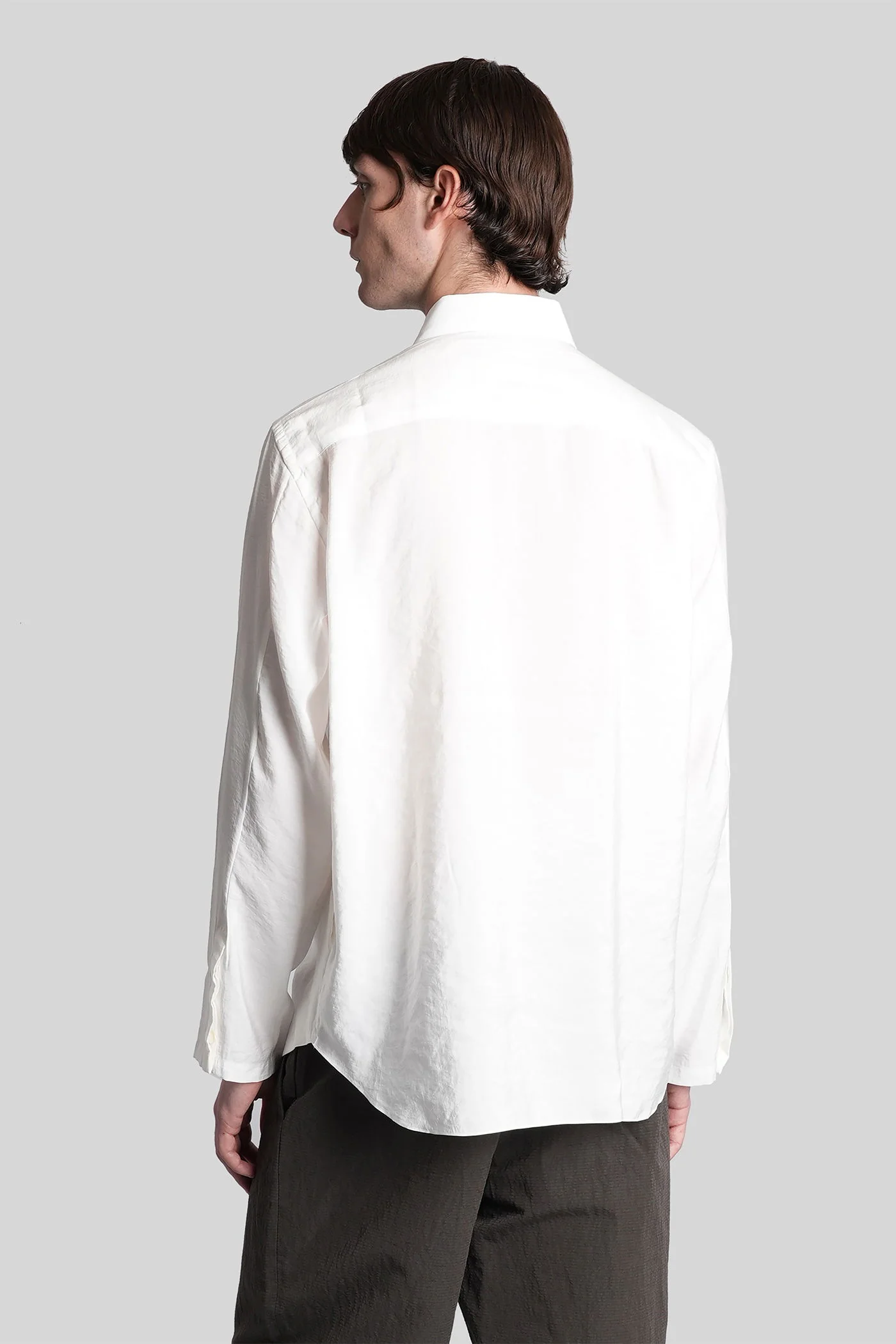 Shirt in white Modal - Image 3