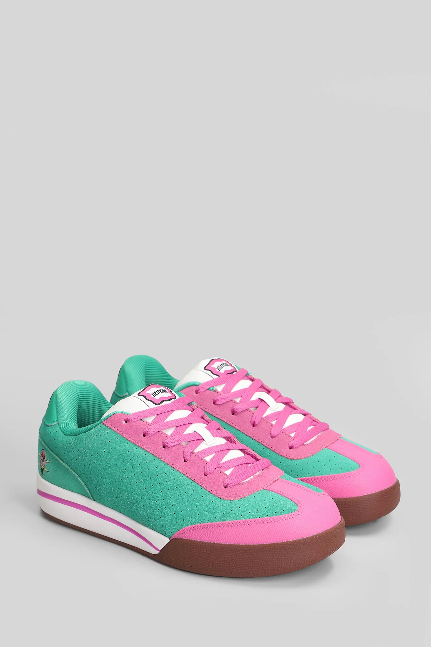 Ice Cream Board Flip Sneakers in green suede - Image 2