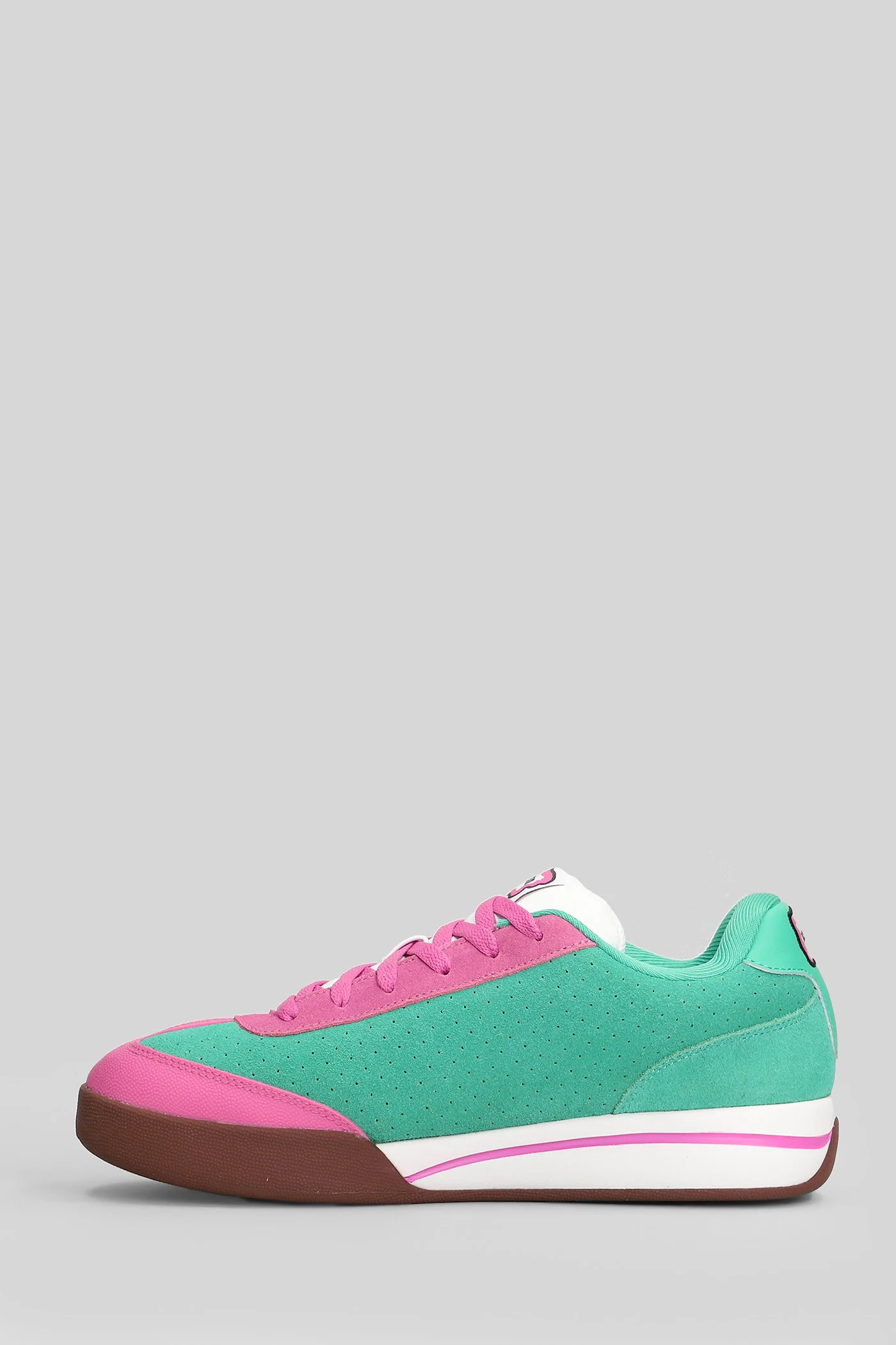 Ice Cream Board Flip Sneakers in green suede - Image 3