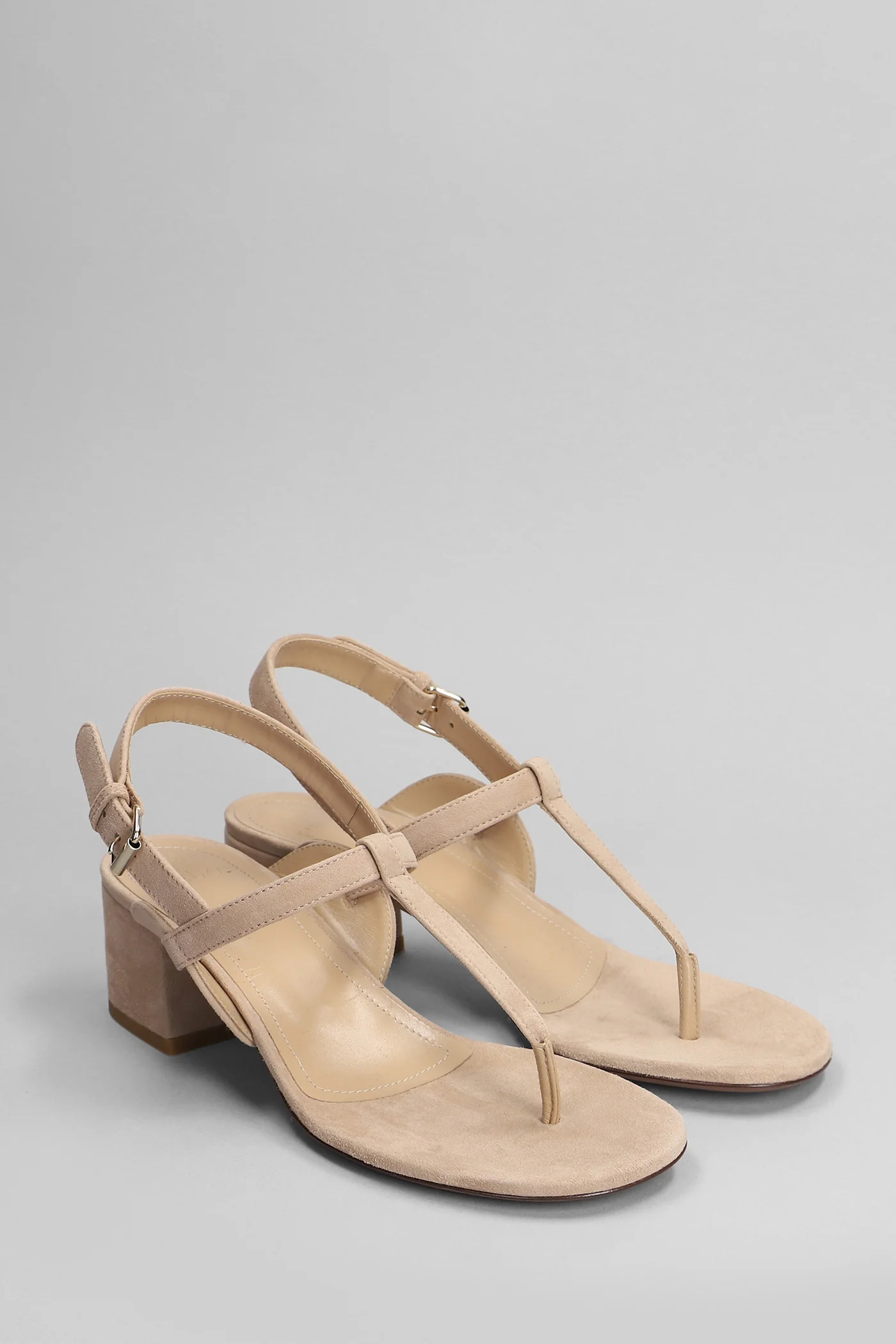 Sandals in beige suede - Image 2