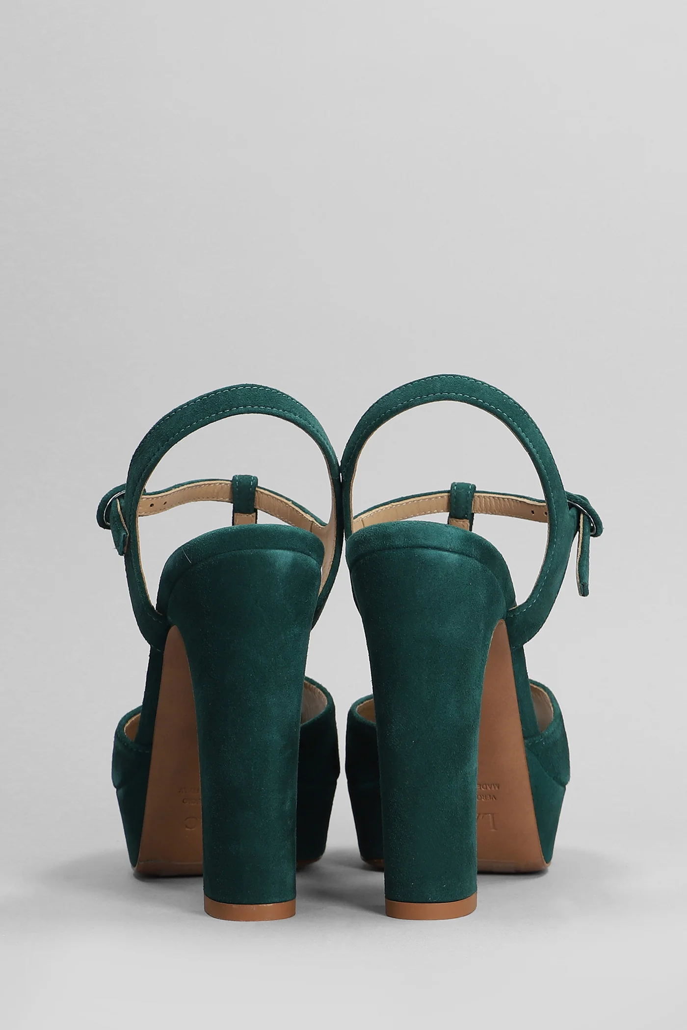 Sandals in green suede - Image 4