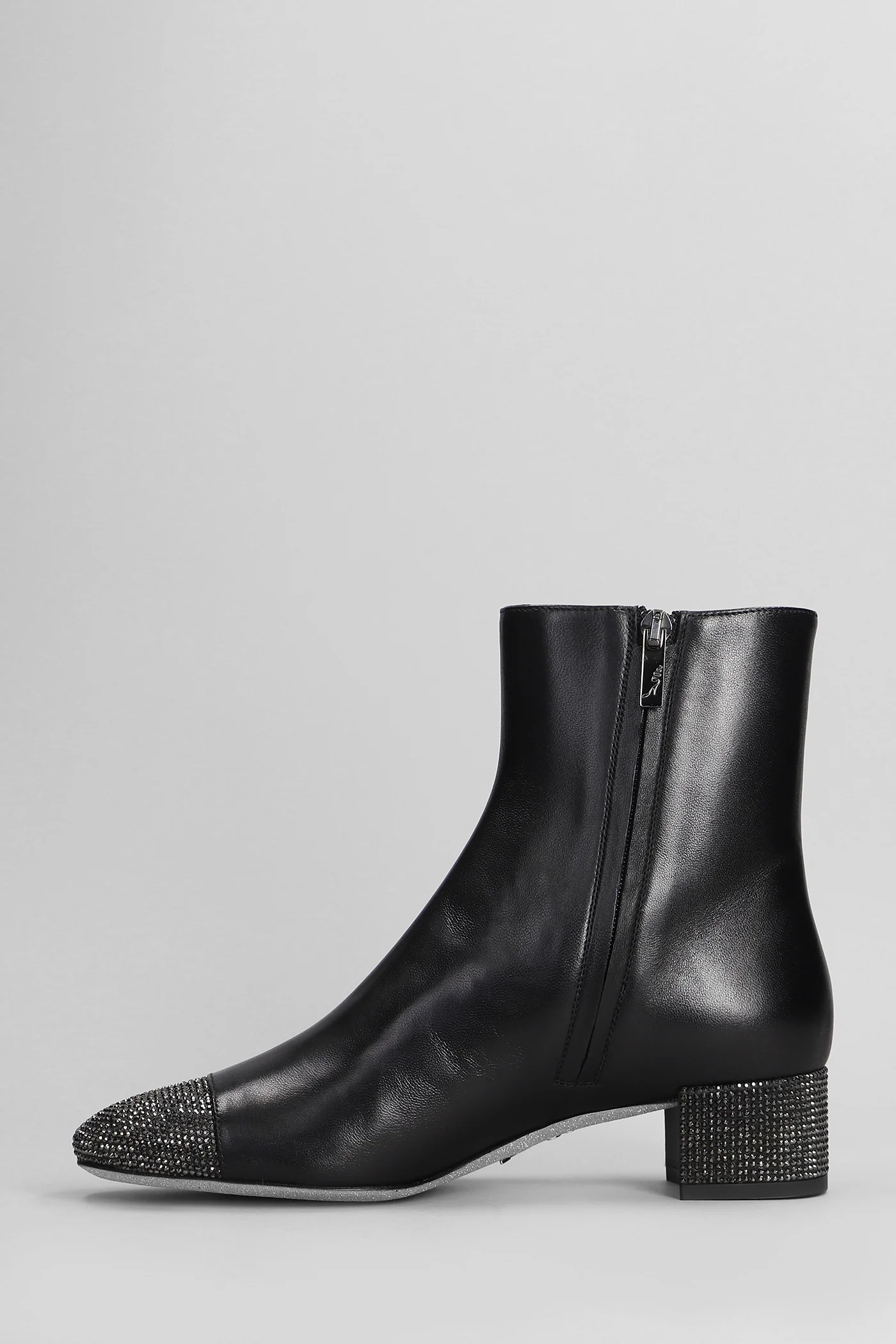 Bonnie low heels Ankle boots in black leather - Image 3