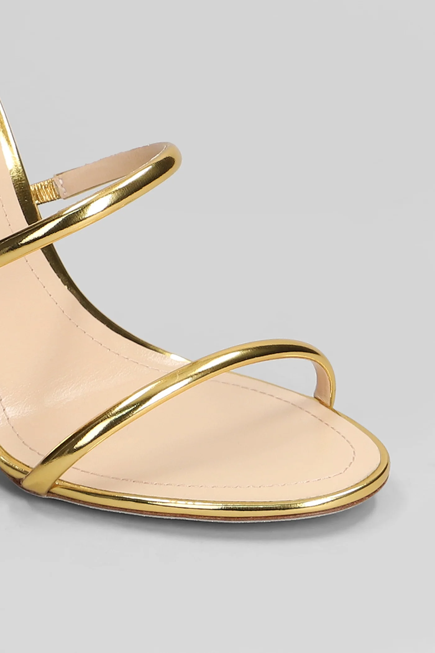 Cleo metallic Sandals in gold leather - Image 5