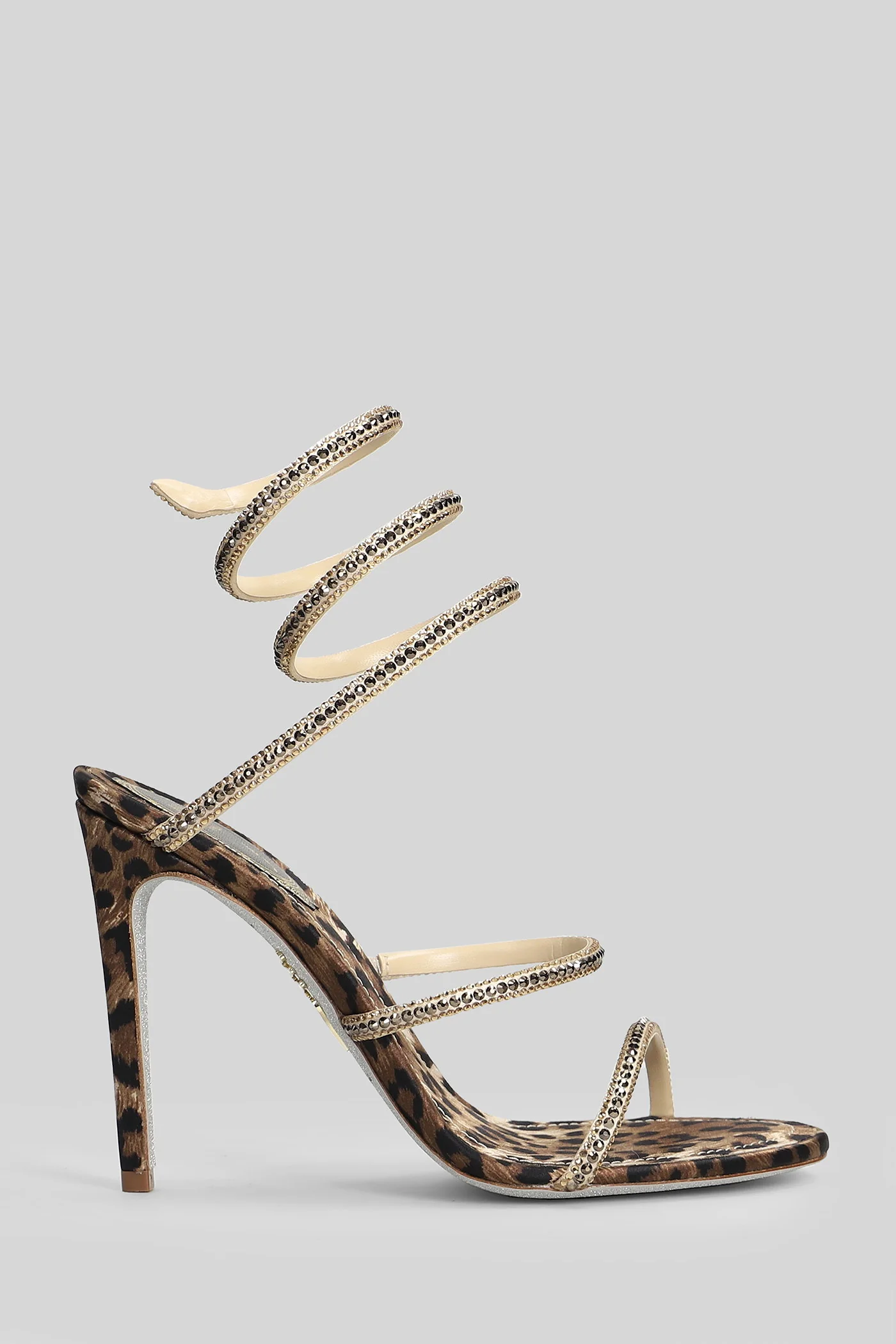 Cleo Sandals in beige satin