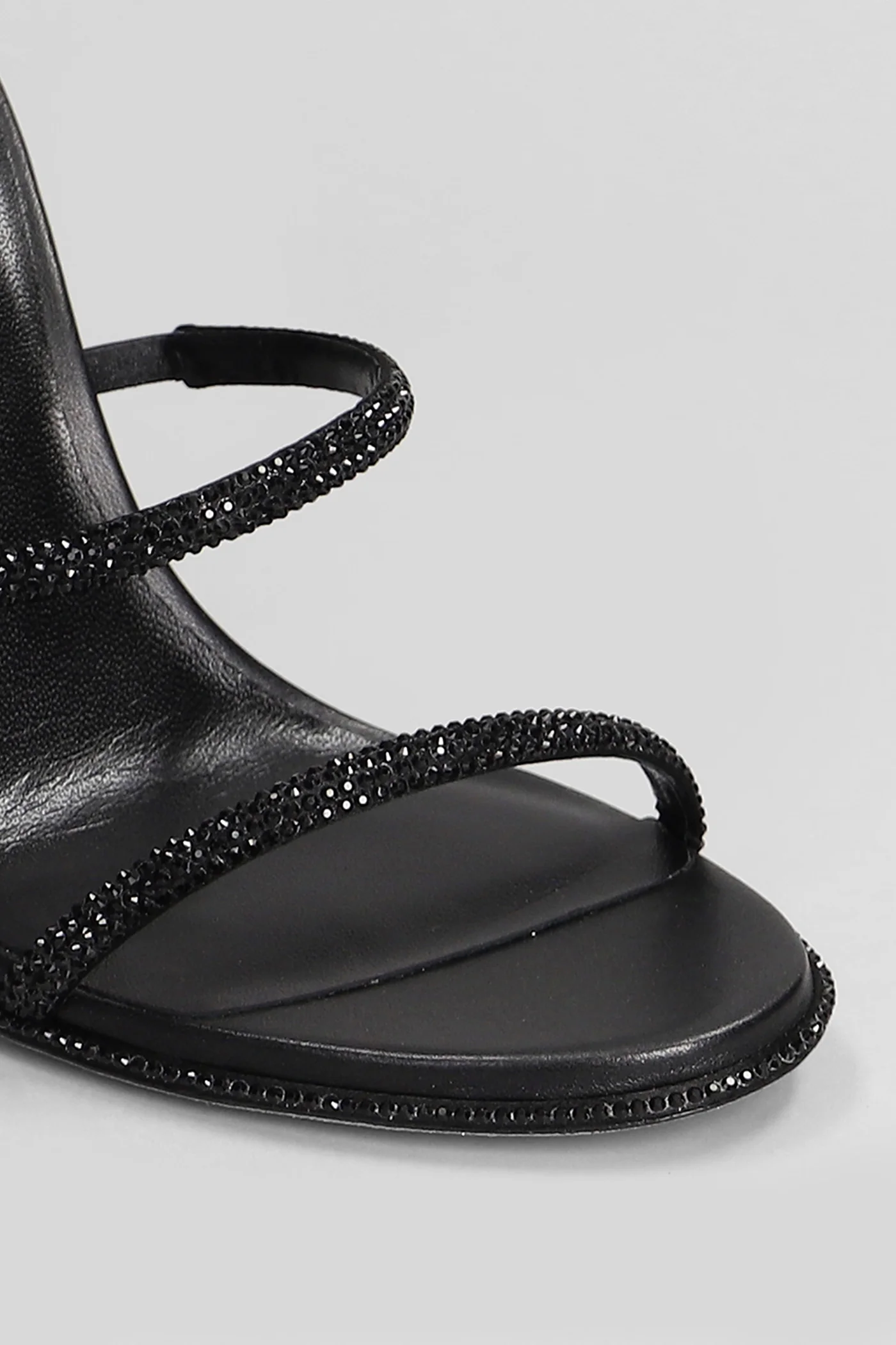 Cleo Sandals in black leather - Image 5