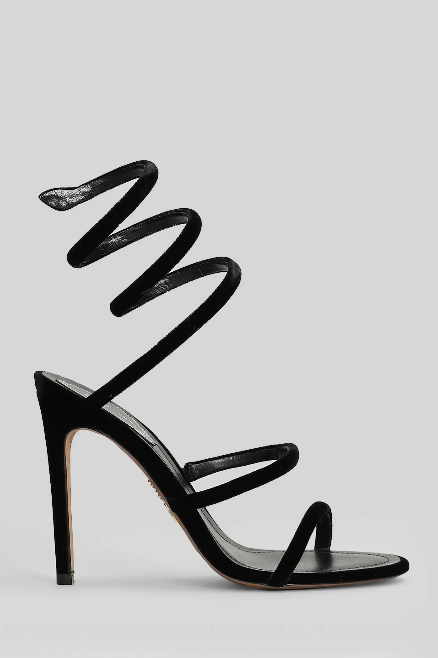 Cleo Sandals in black velvet