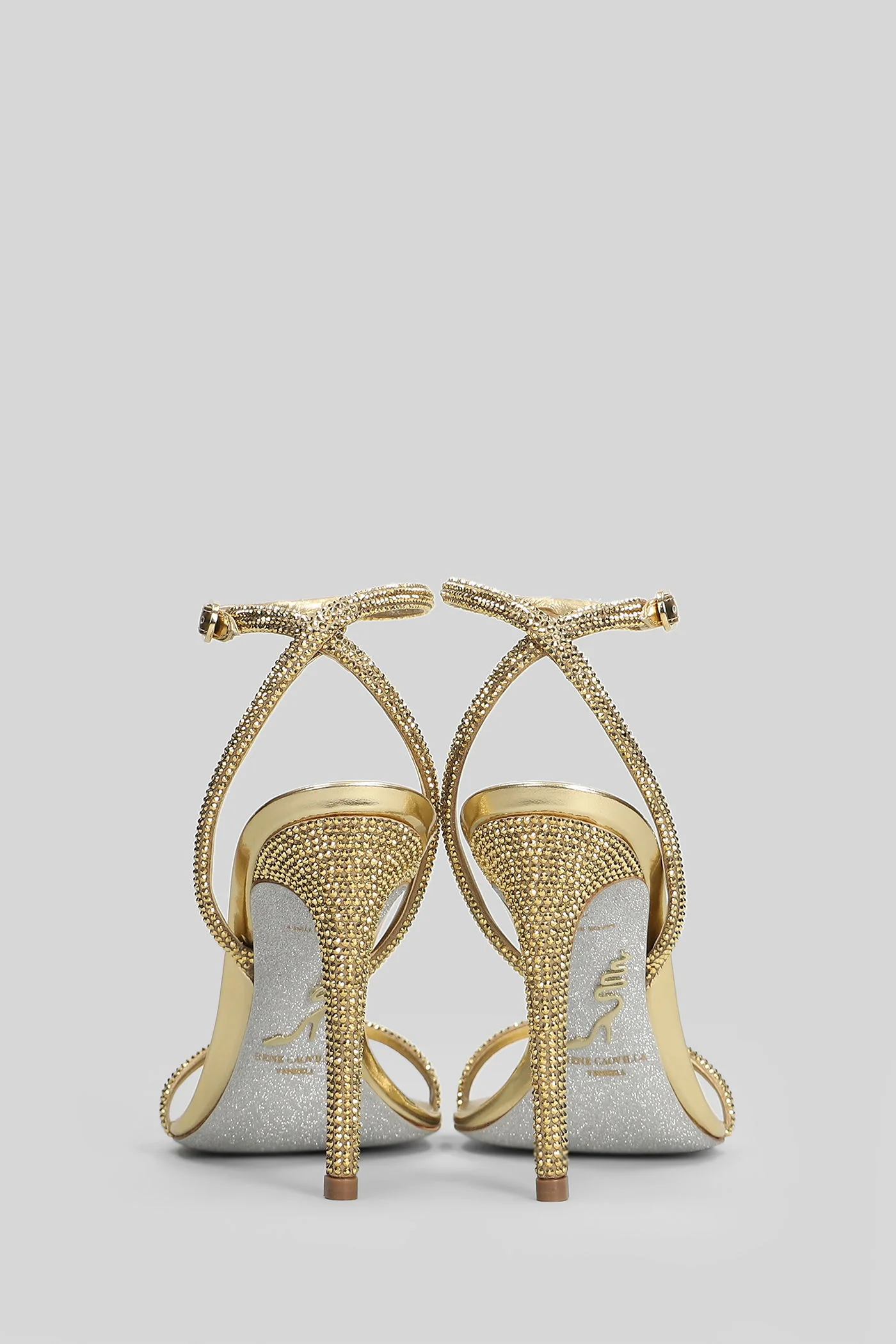 Ellabrita Sandals in gold leather - Image 4