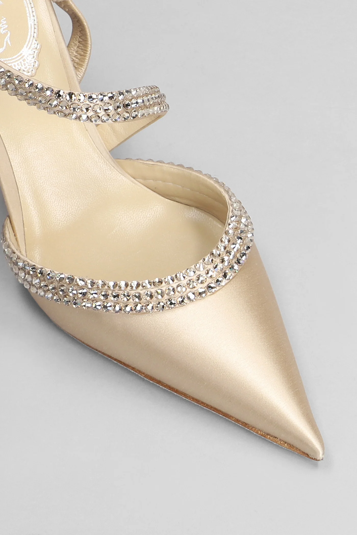 Lidia Pumps in gold satin - Image 5