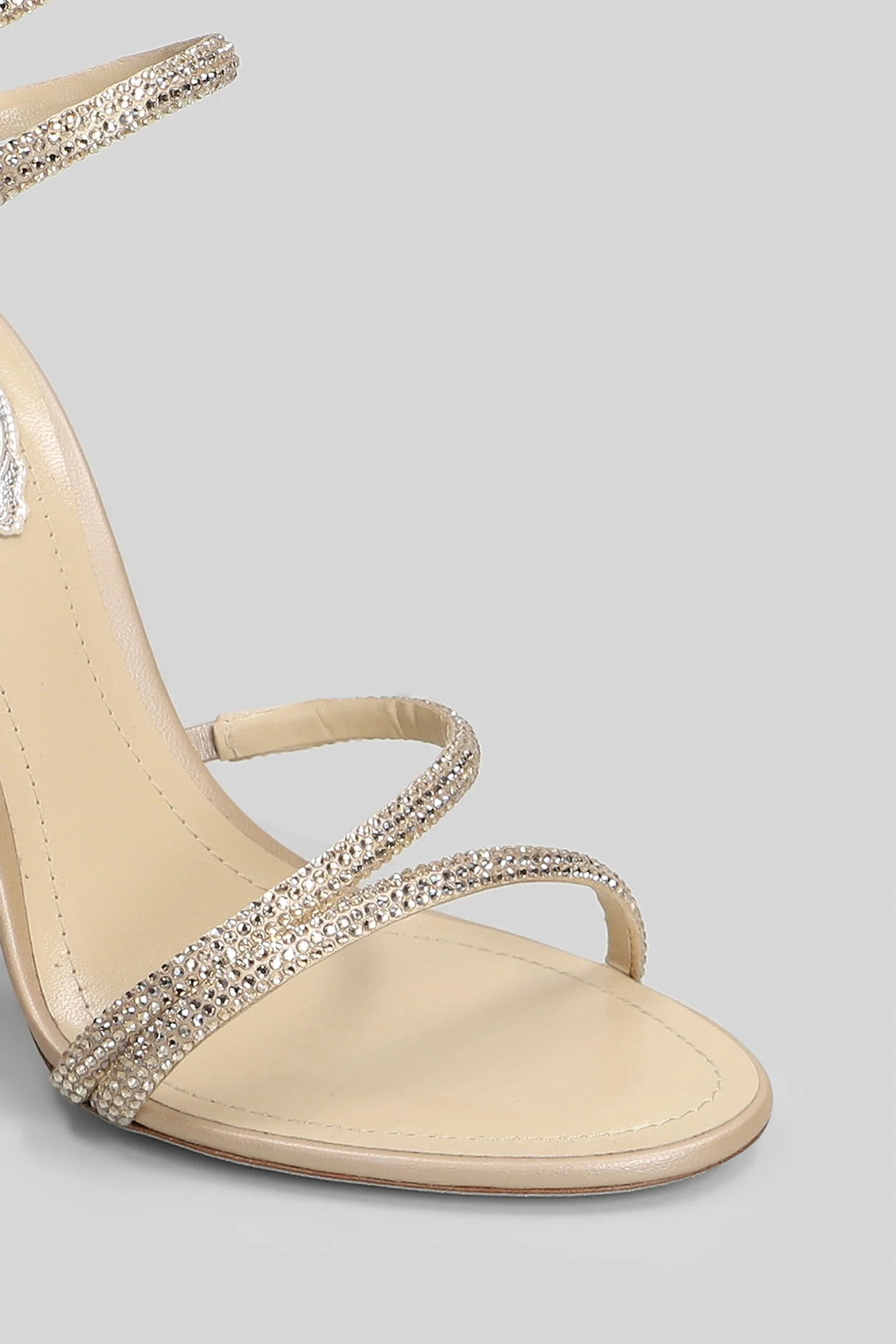 Margot Sandals in beige leather - Image 5