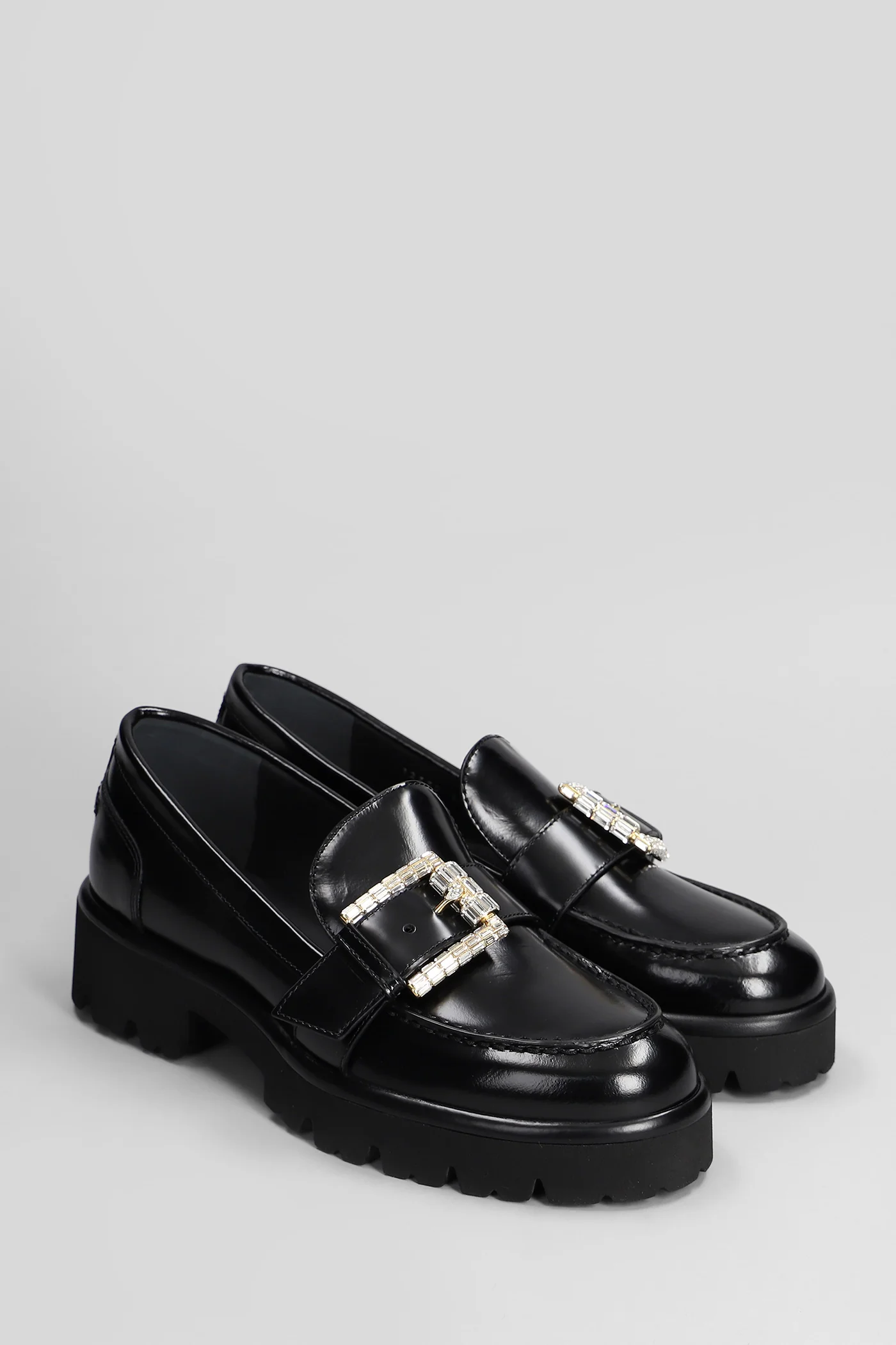 Morgana Loafers in black leather - Image 2