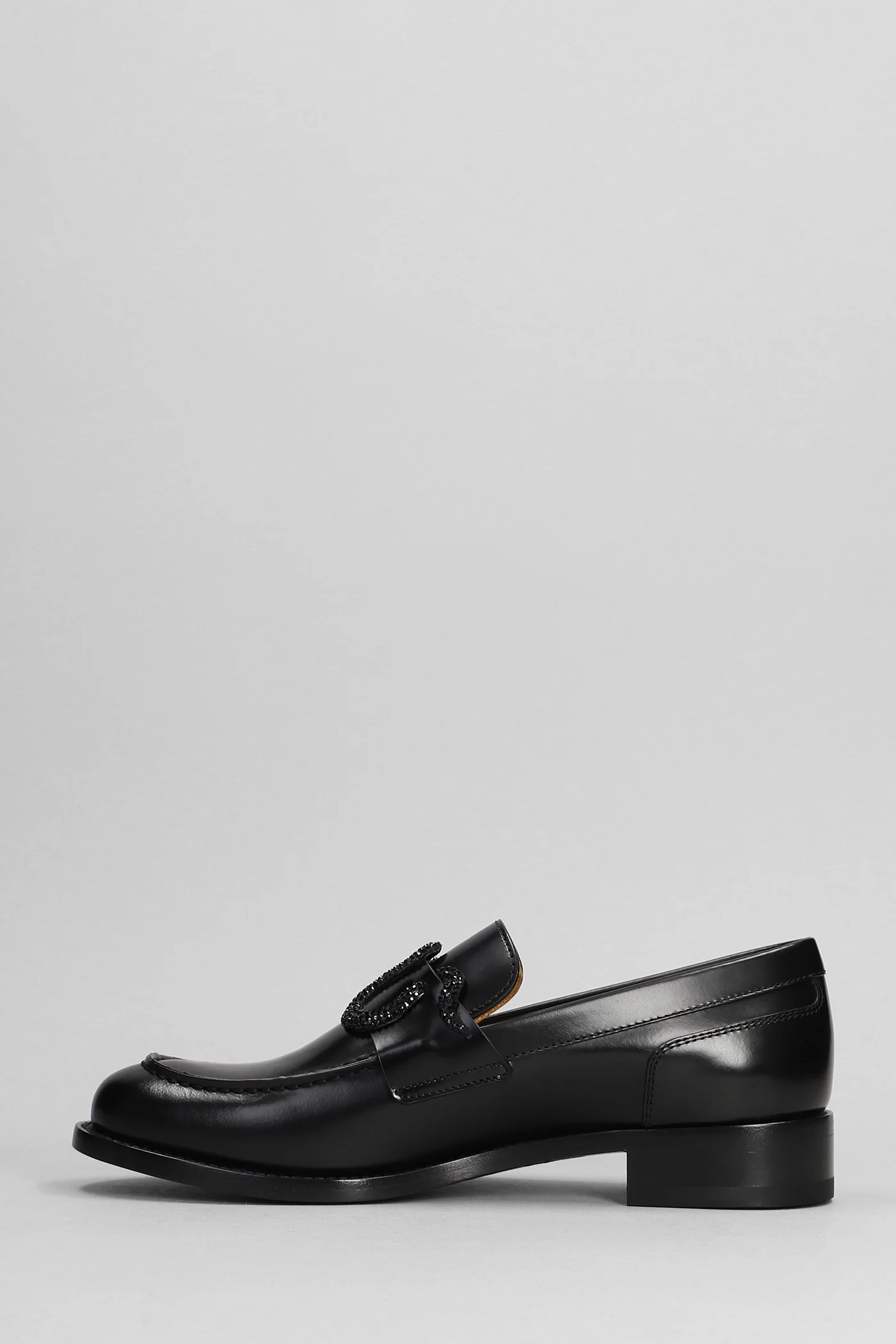 Morgana Loafers in black leather - Image 3