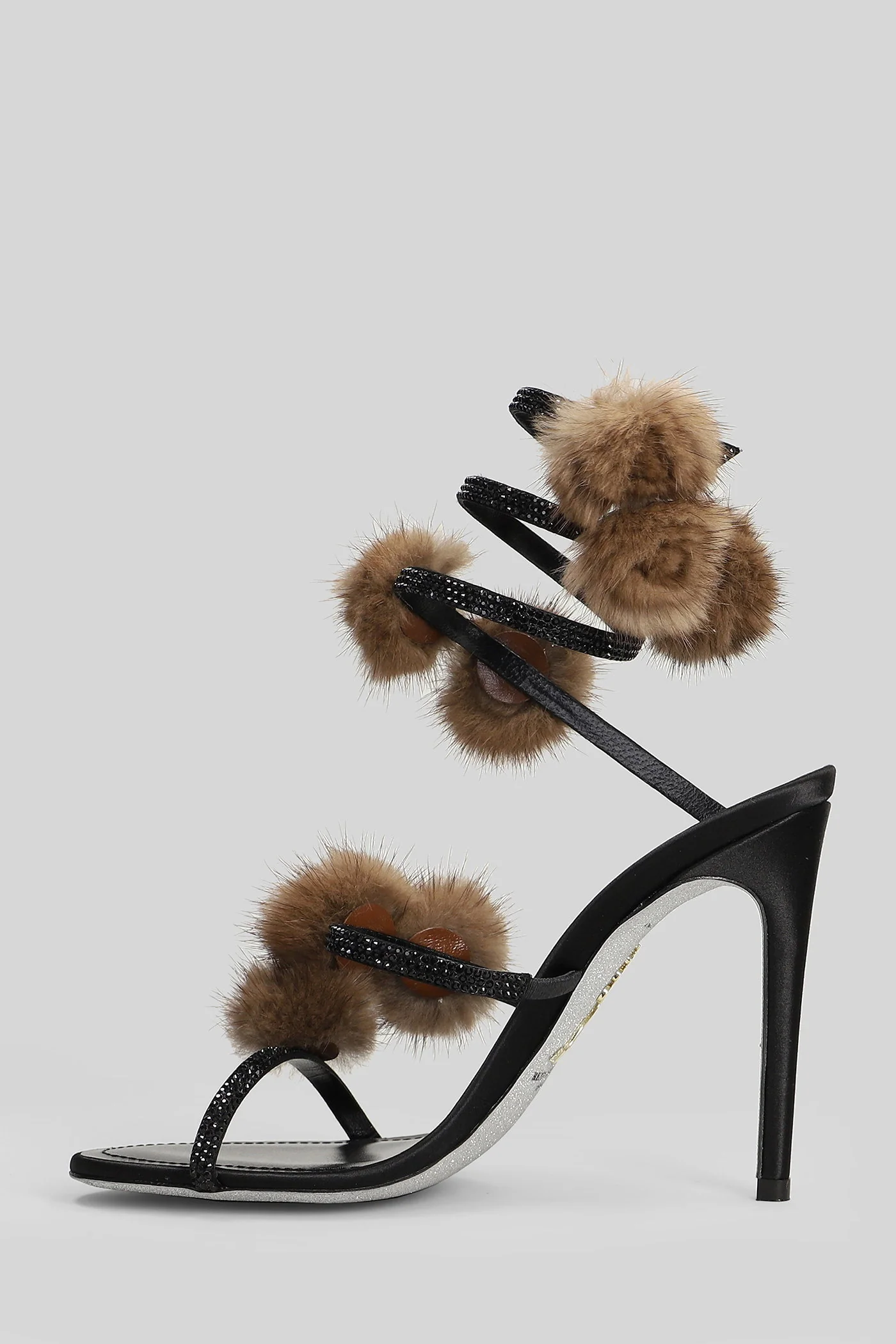 Rosalia Sandals in black leather - Image 3