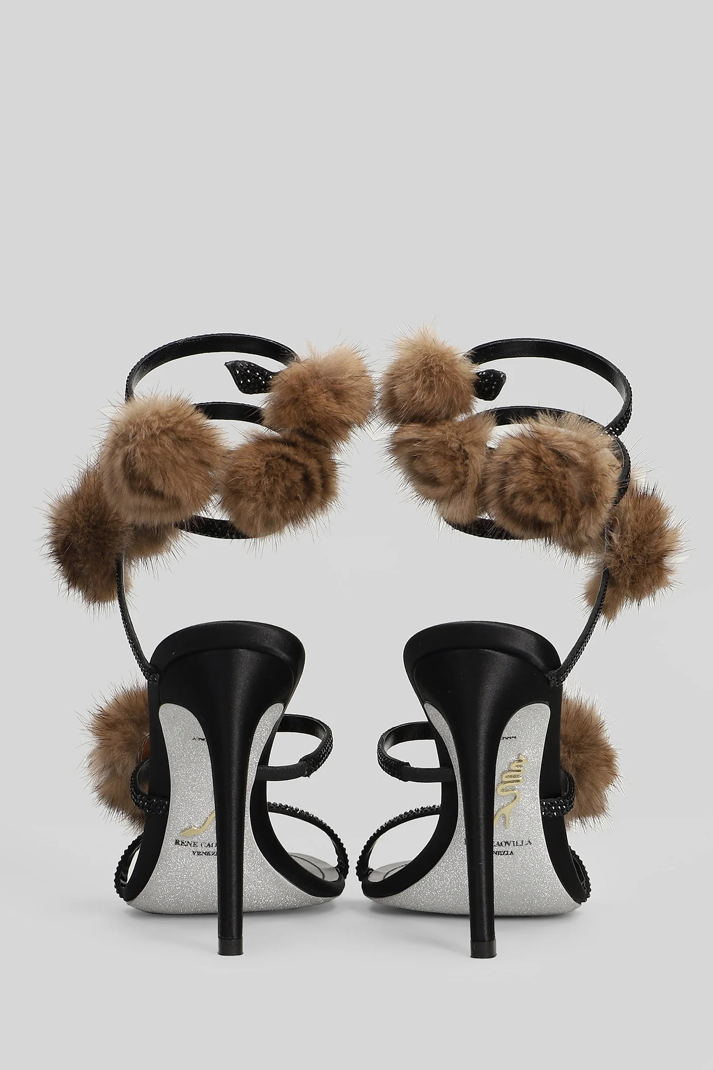 Rosalia Sandals in black leather - Image 4