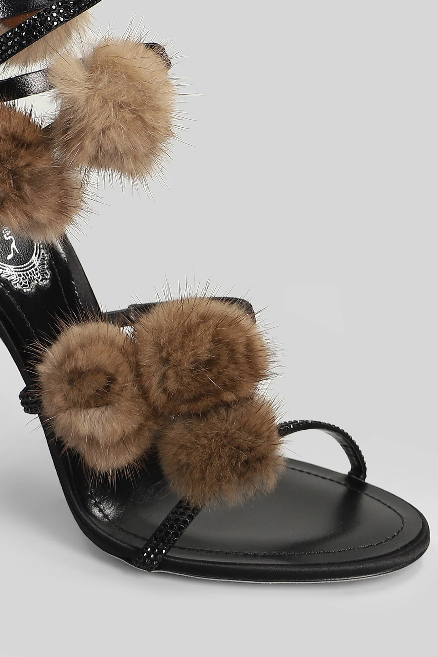 Rosalia Sandals in black leather - Image 5