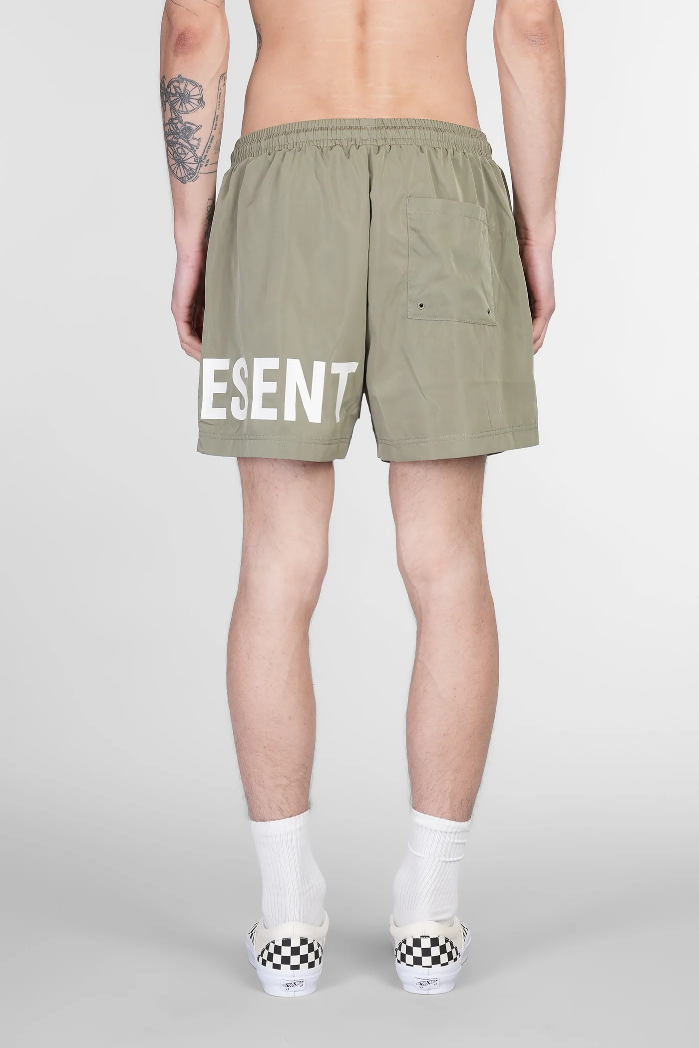 Beachwear in green polyester - Image 3