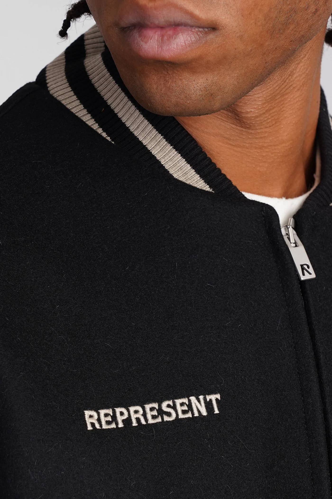 Bomber Jacket in black wool - Image 5