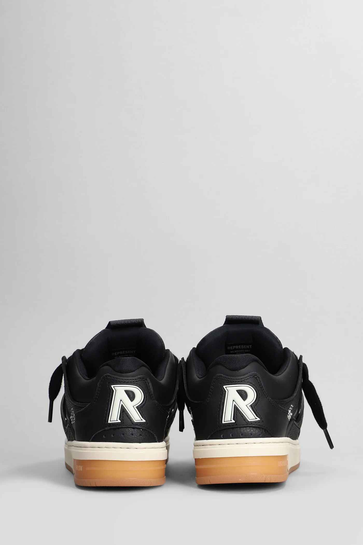Bully Sneakers in black leather - Image 4