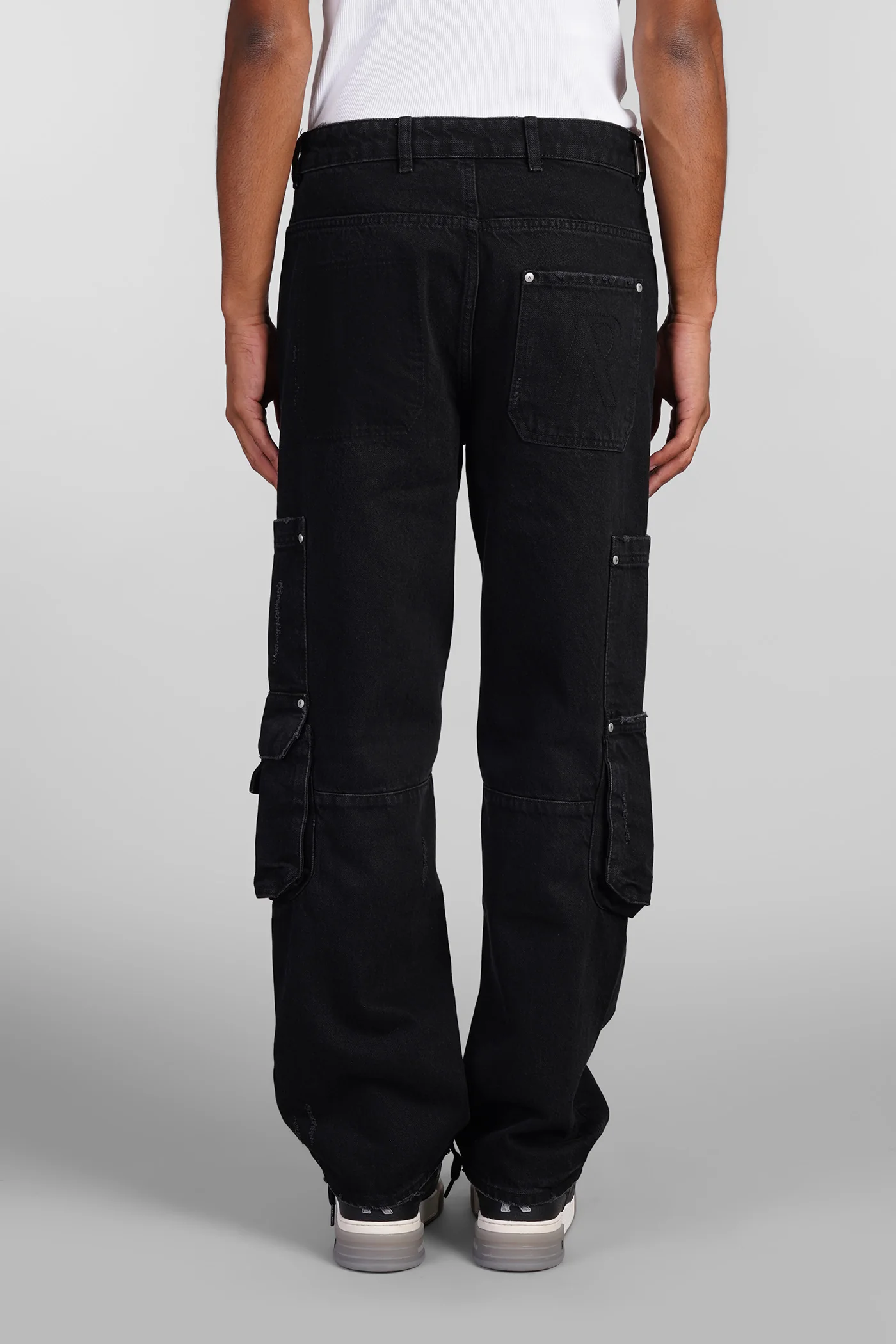 Jeans in black cotton - Image 3