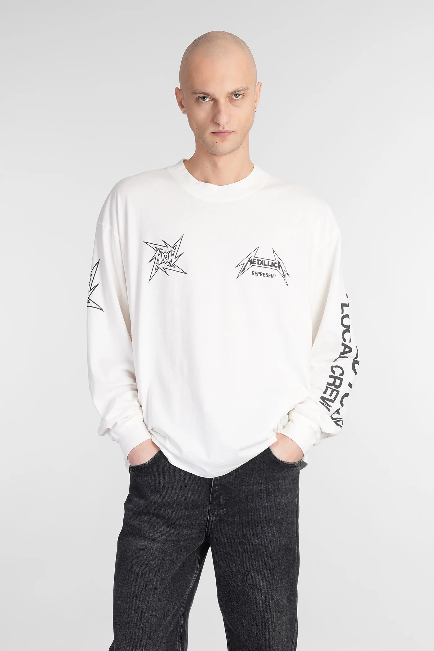 Metallica T-Shirt in white cotton