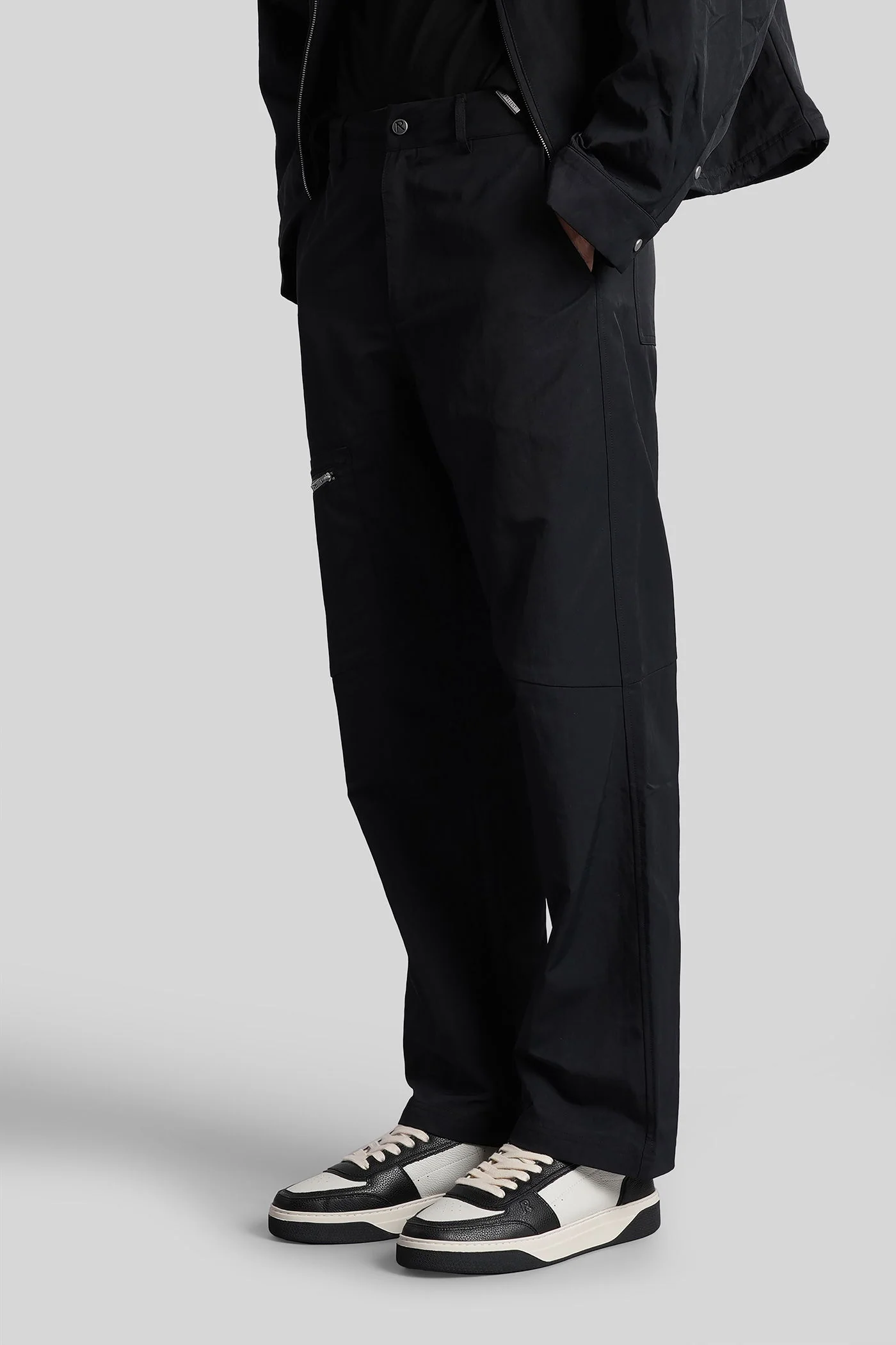Pants in black nylon - Image 4