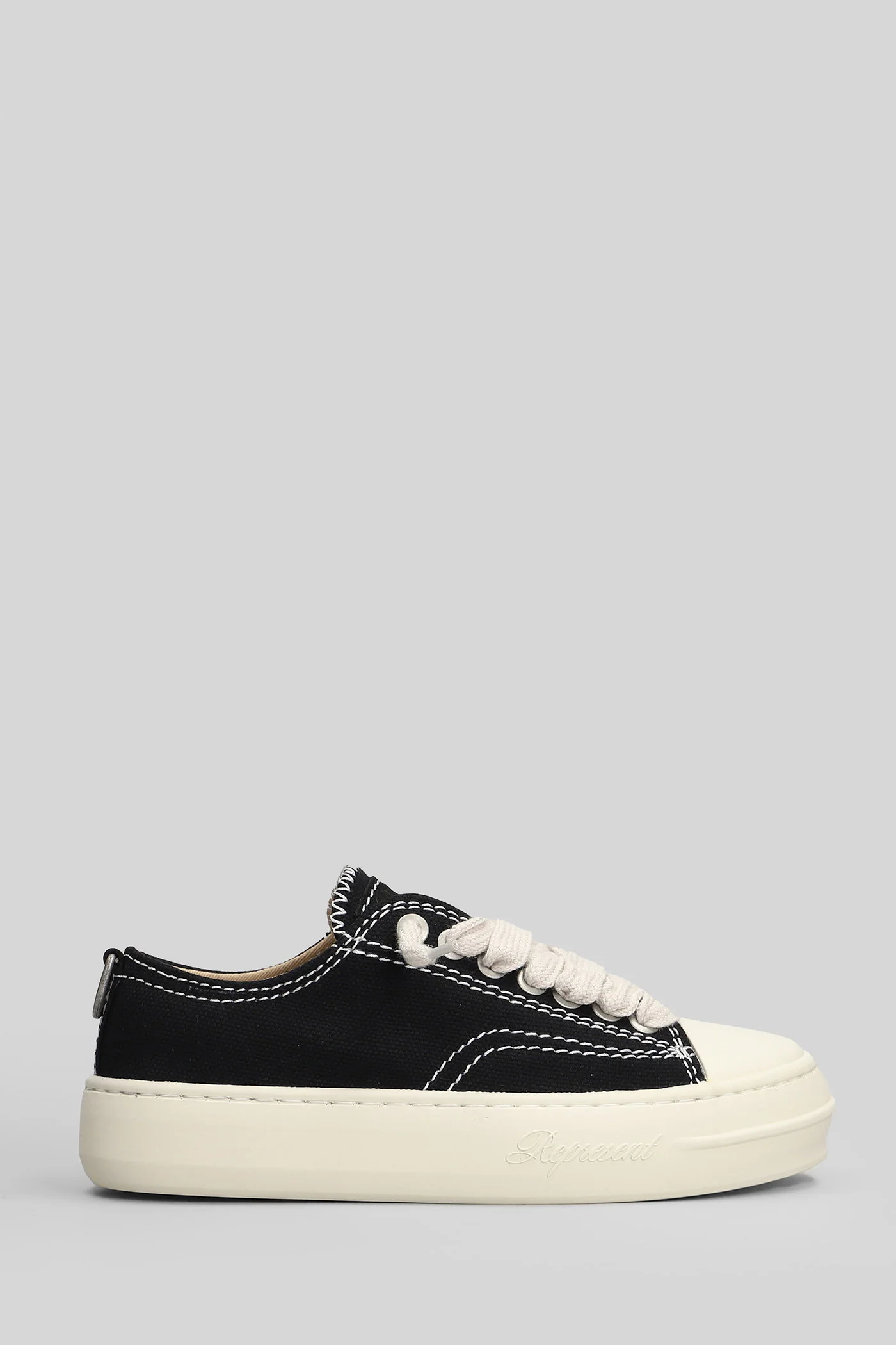Rep cap Sneakers in black cotton