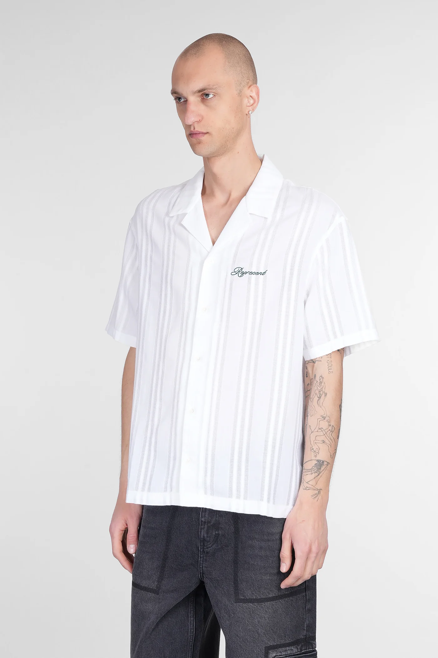 Shirt in white cotton - Image 4