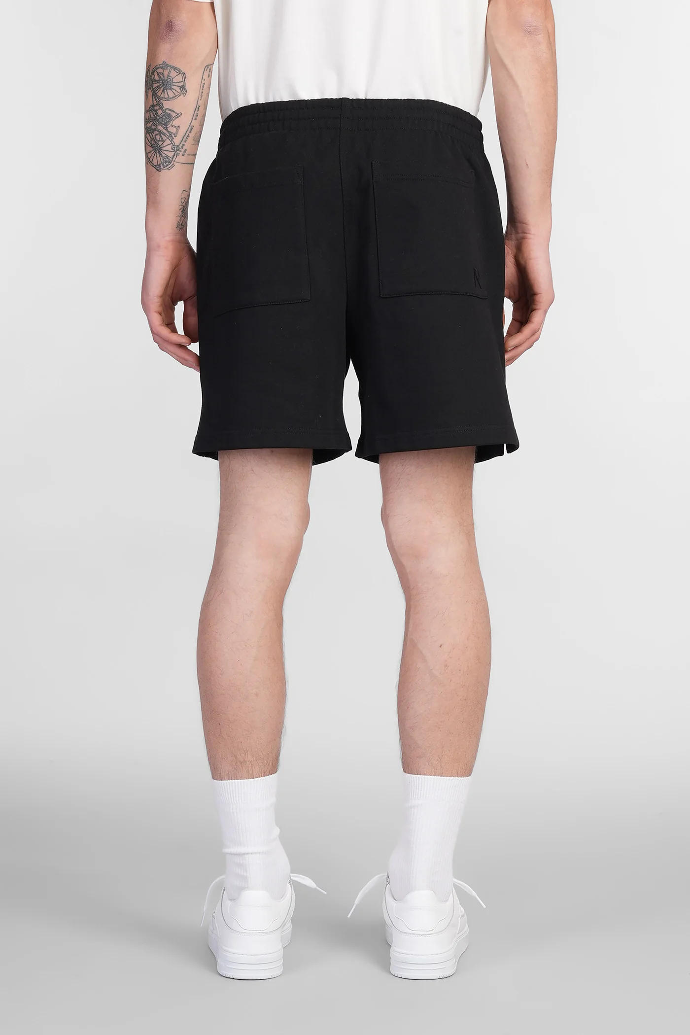 Shorts in black cotton - Image 3