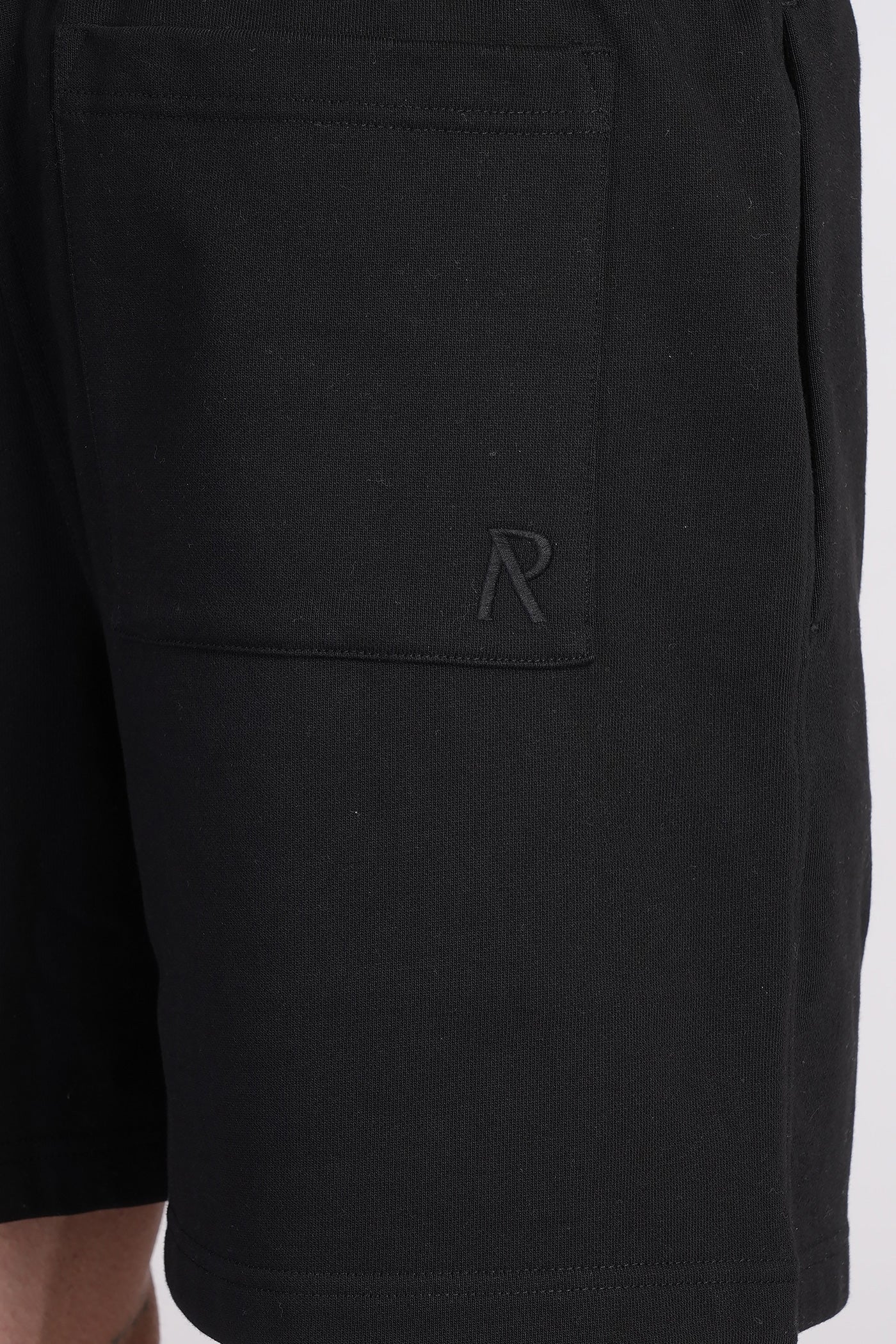 Shorts in black cotton - Image 5