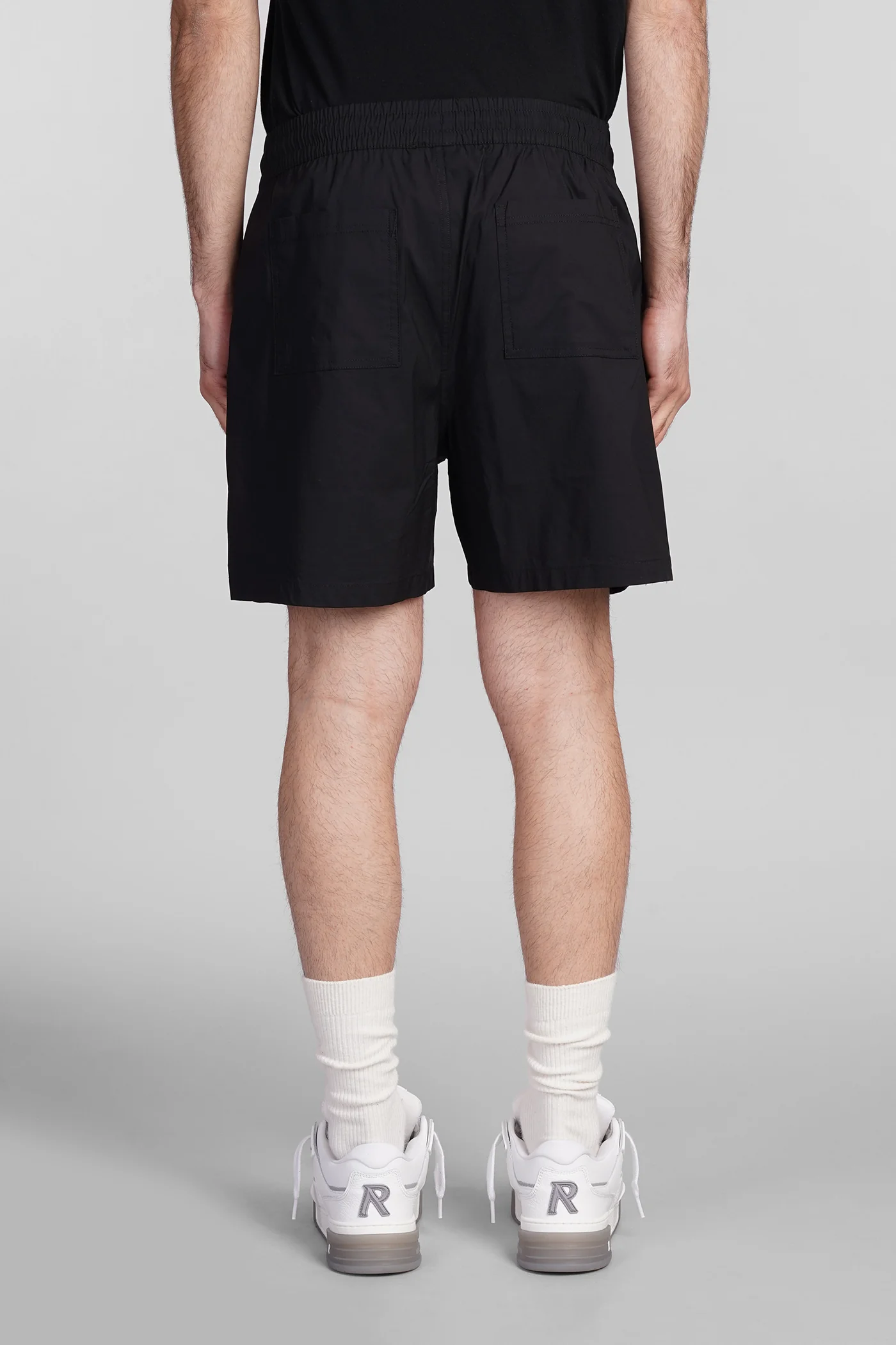 Shorts in black cotton - Image 3