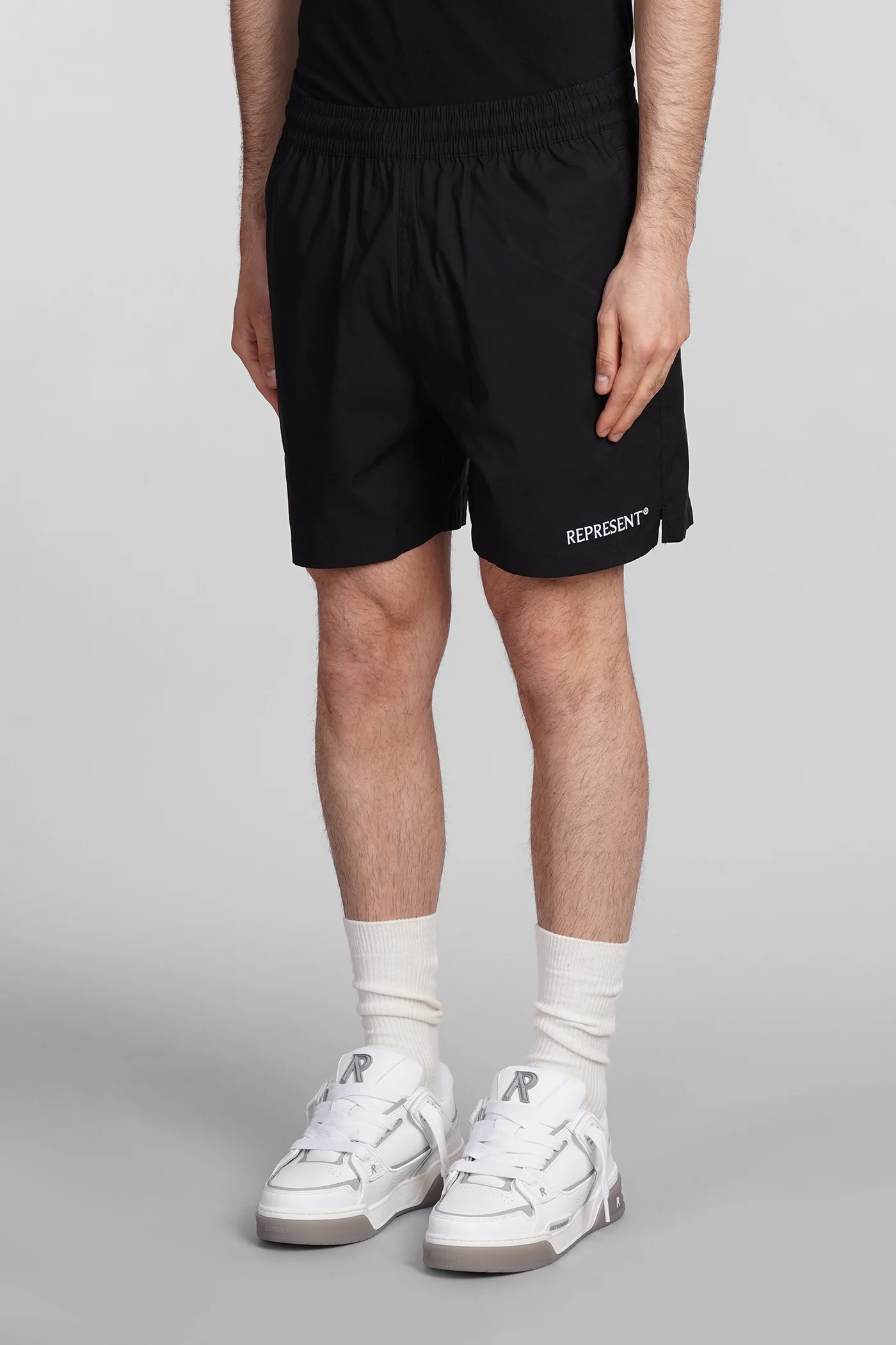 Shorts in black cotton - Image 4