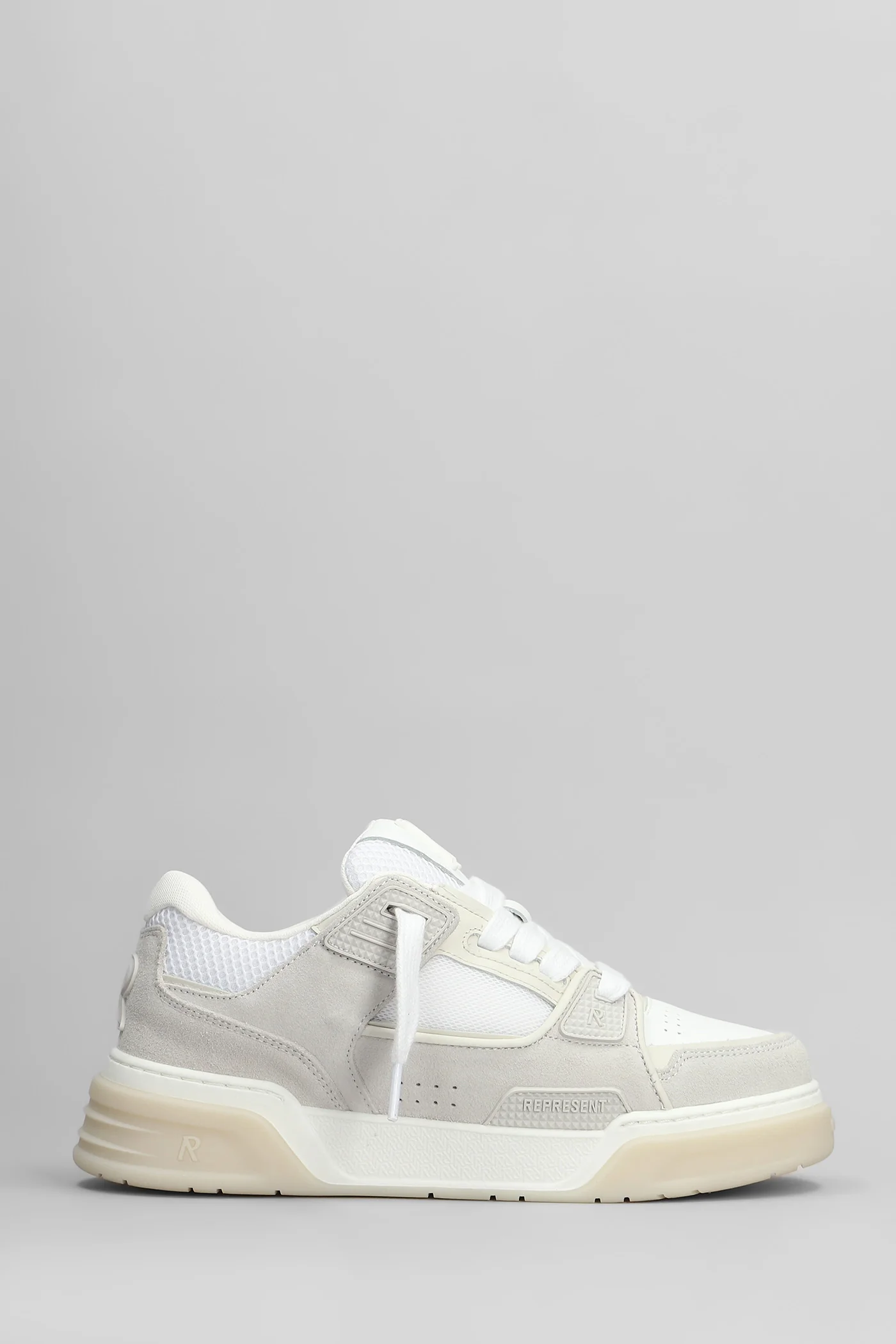 Studio sneaker Sneakers in grey suede and leather
