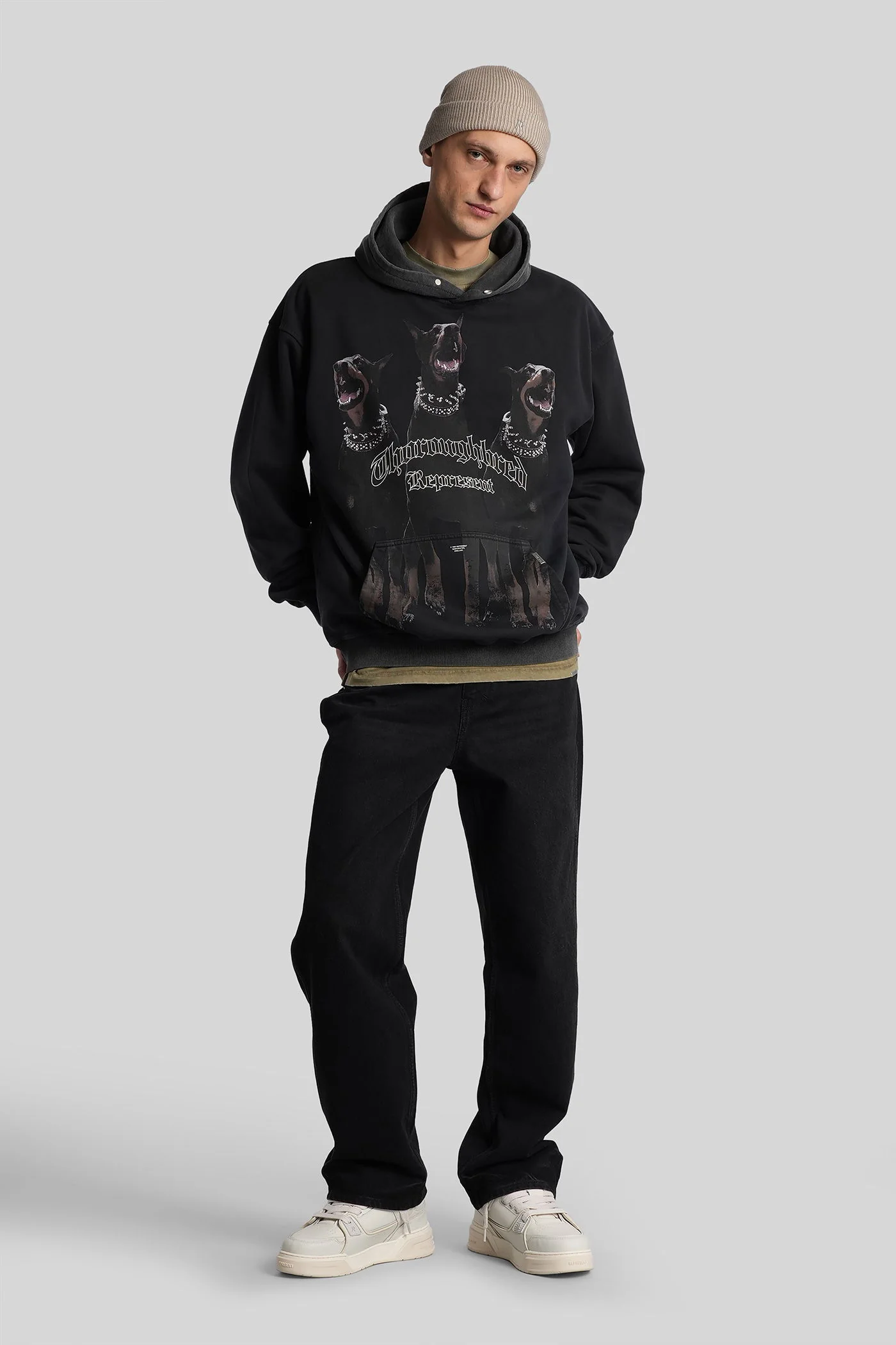 Sweatshirt in black cotton - Image 2
