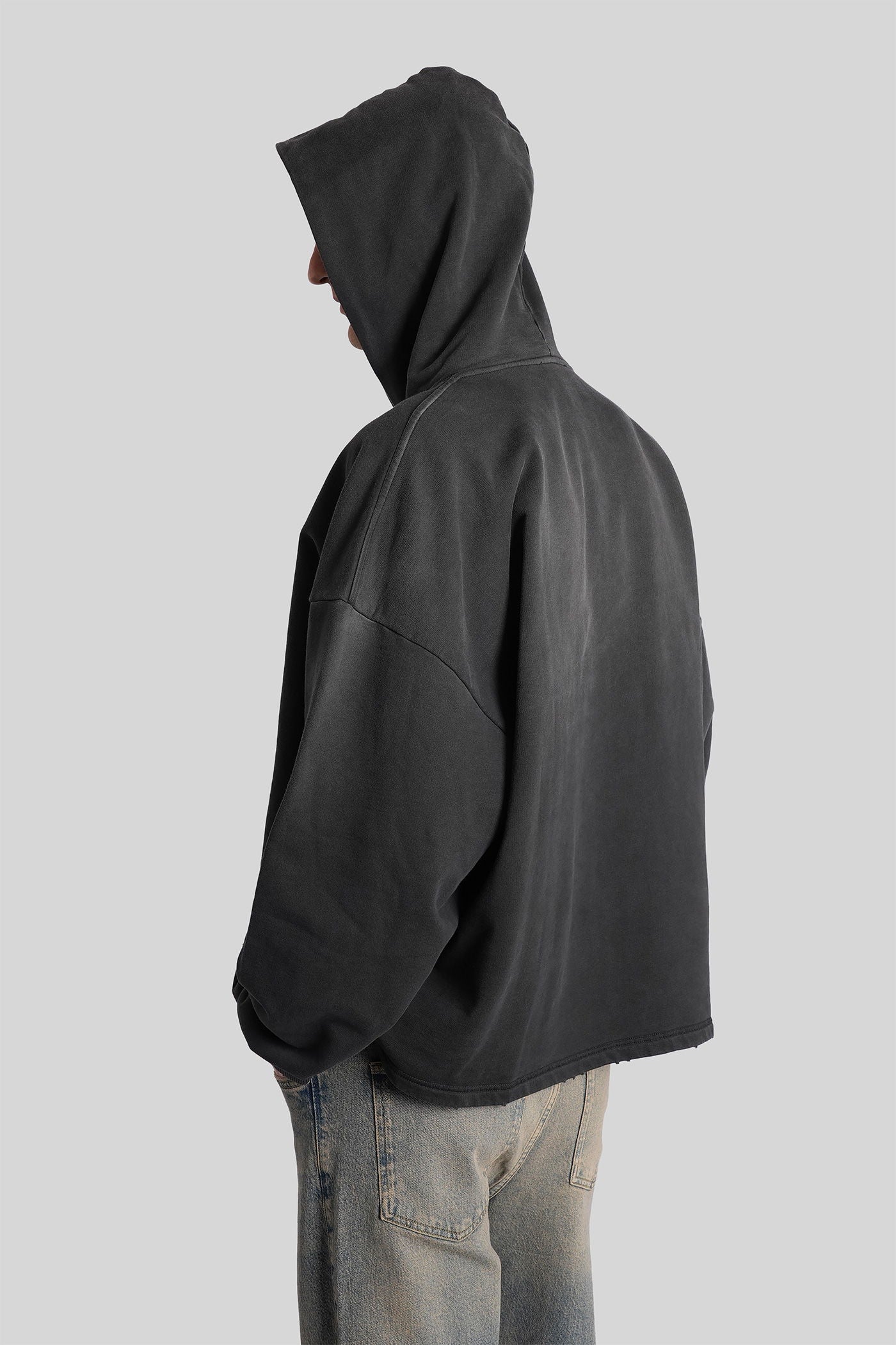 Sweatshirt in black cotton - Image 3