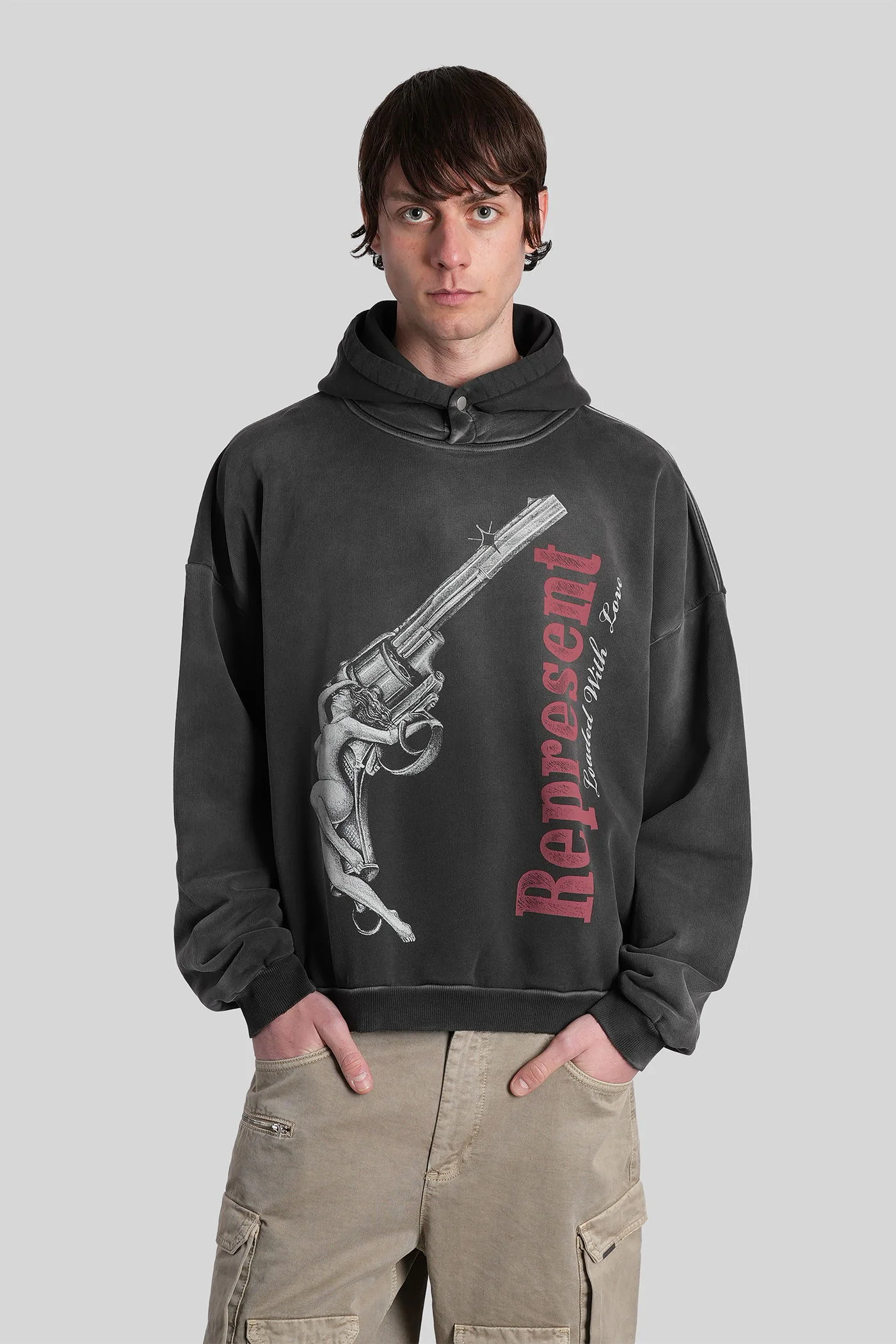 Sweatshirt in black cotton