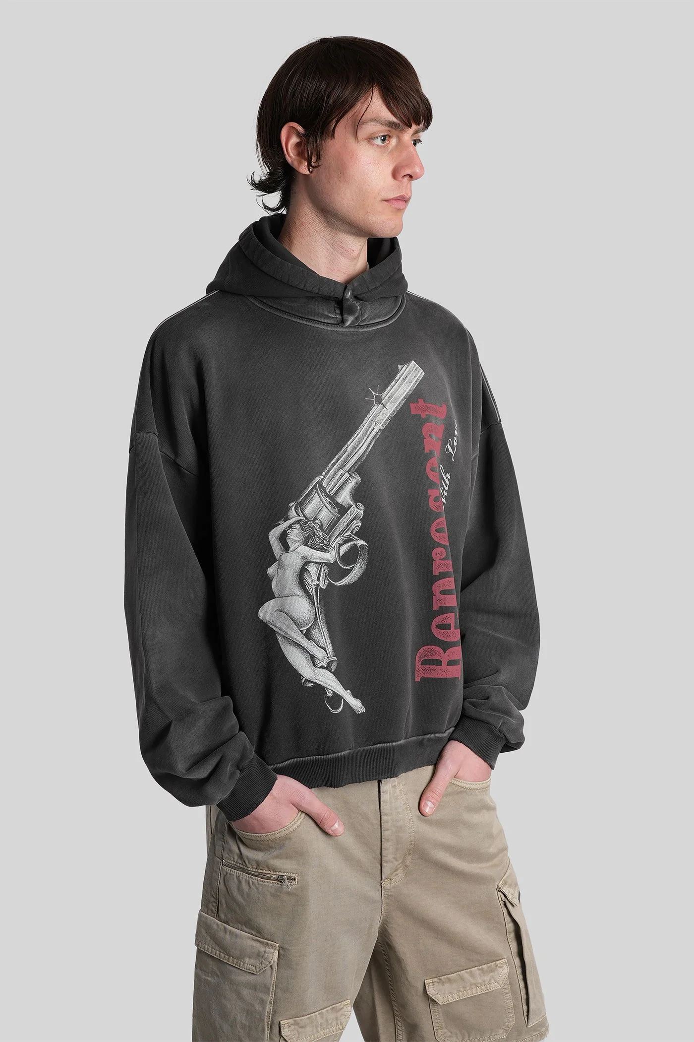 Sweatshirt in black cotton - Image 4