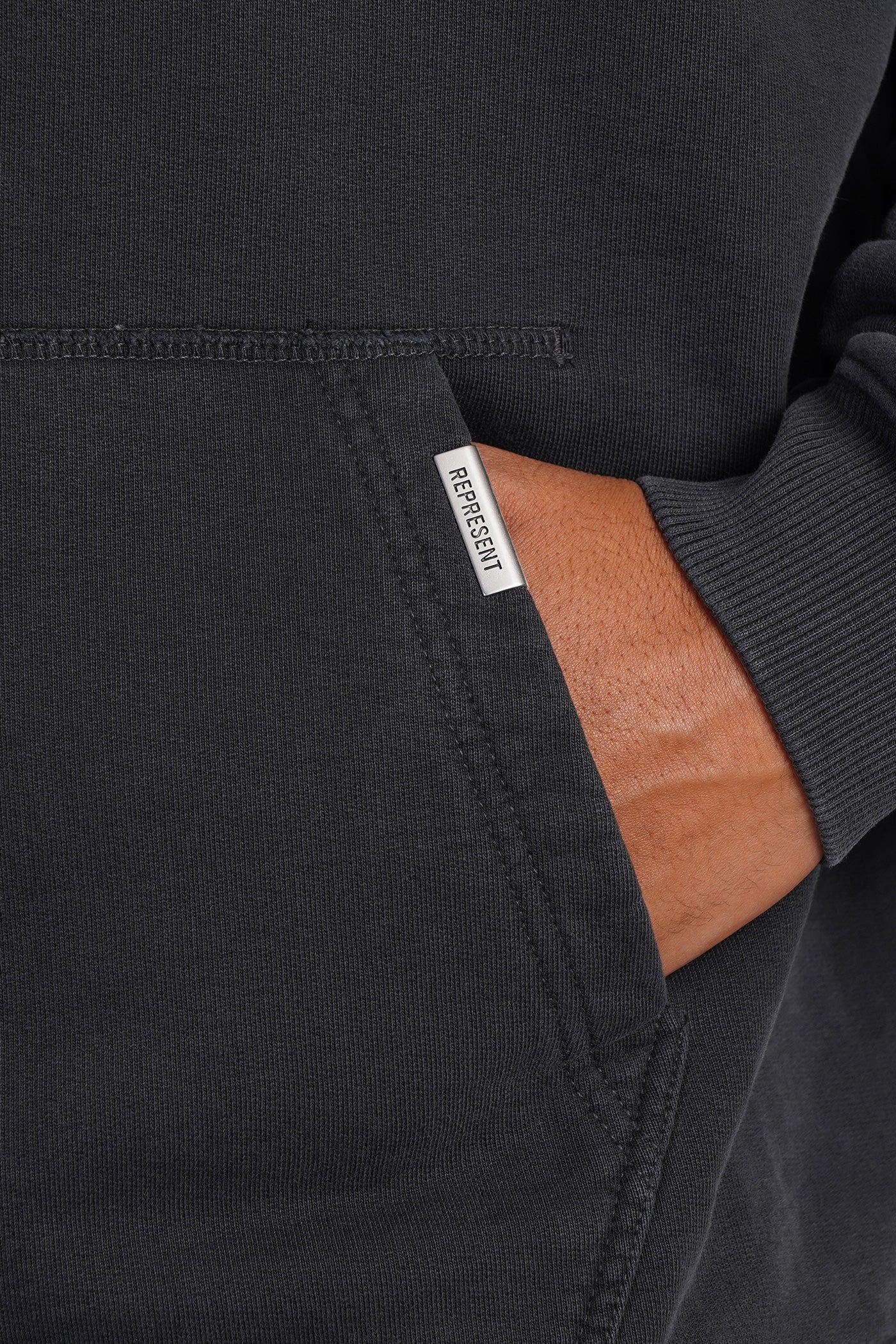 Sweatshirt in black cotton - Image 5